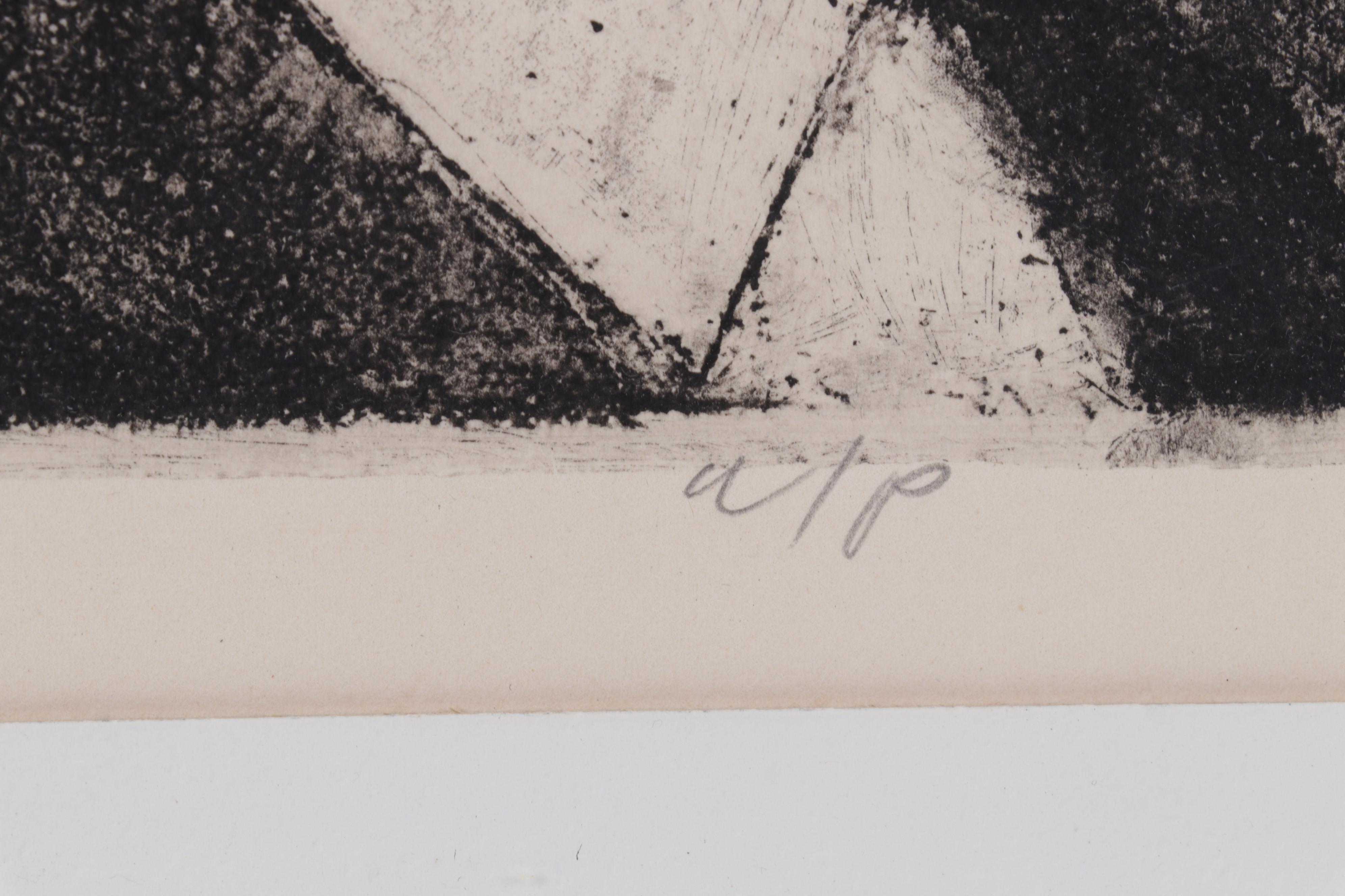 Sidney Chafetz Etching "Bialik," 1978