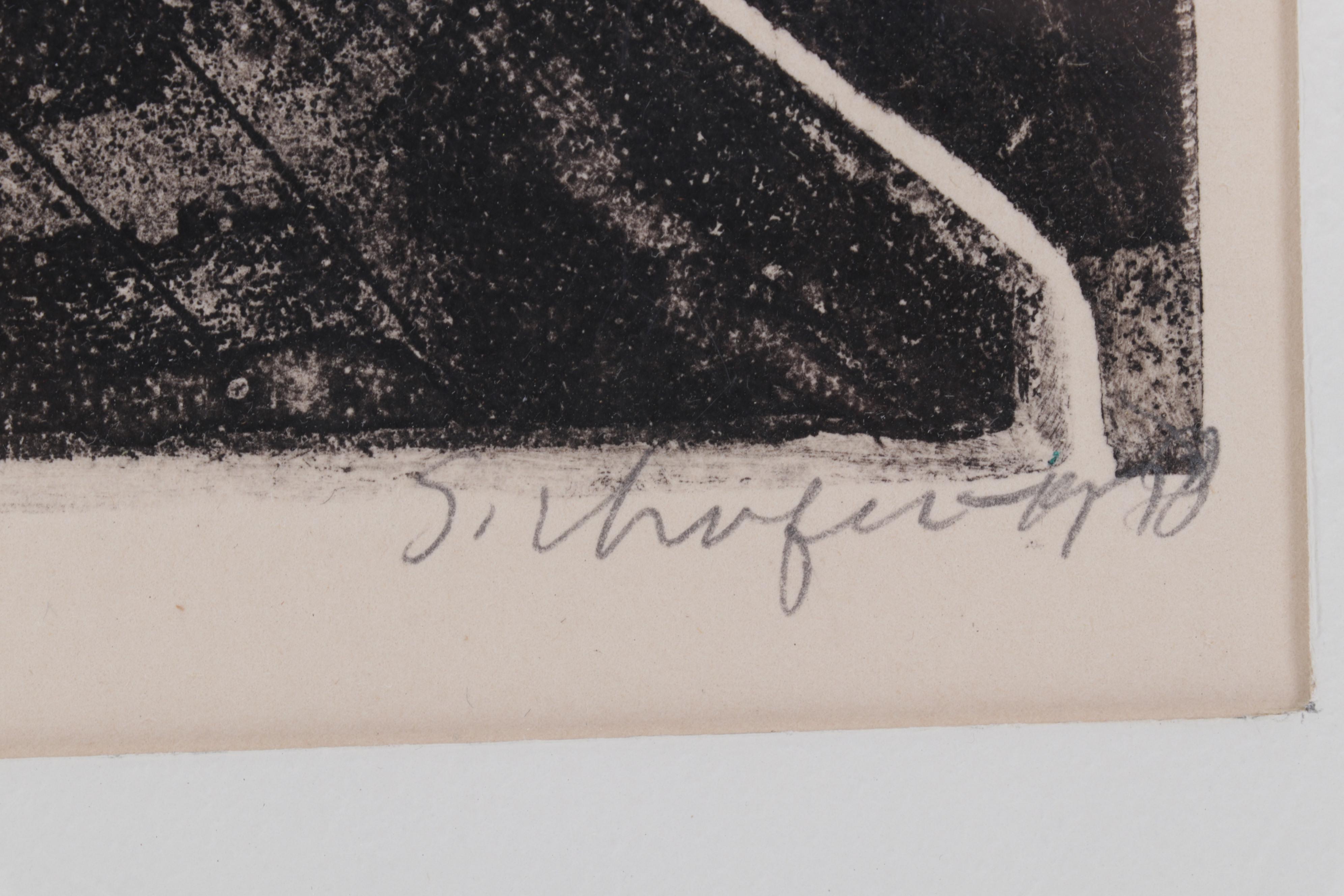 Sidney Chafetz Etching "Bialik," 1978