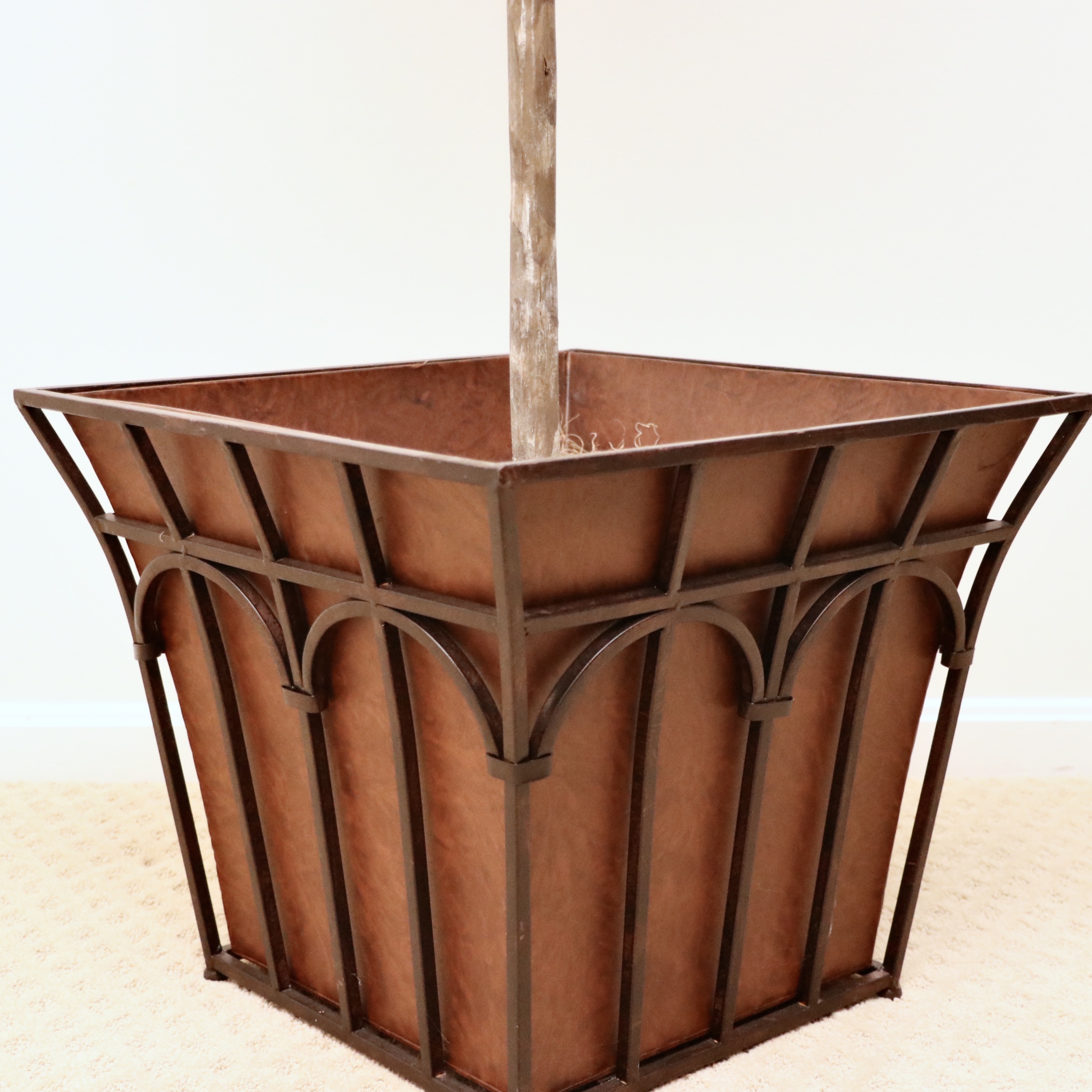 Artificial Olive Tree in Metal and Fiberglass Pot