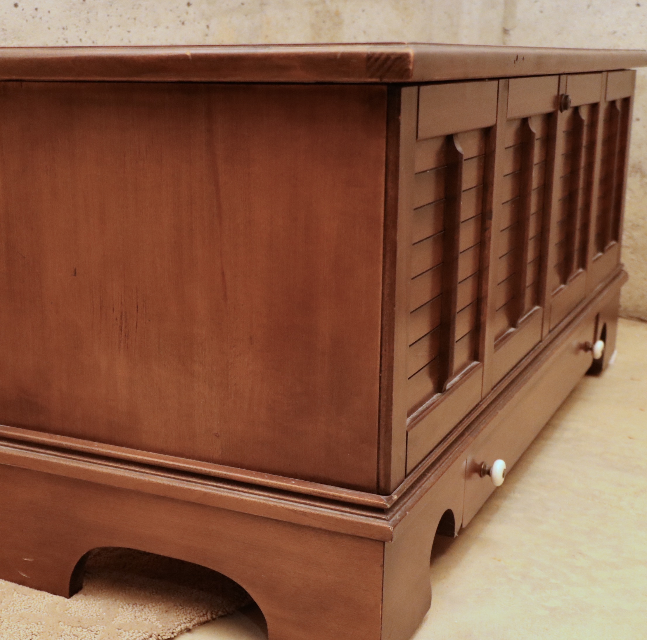 Lane Louvered Front Cedar Lined Blanket Chest