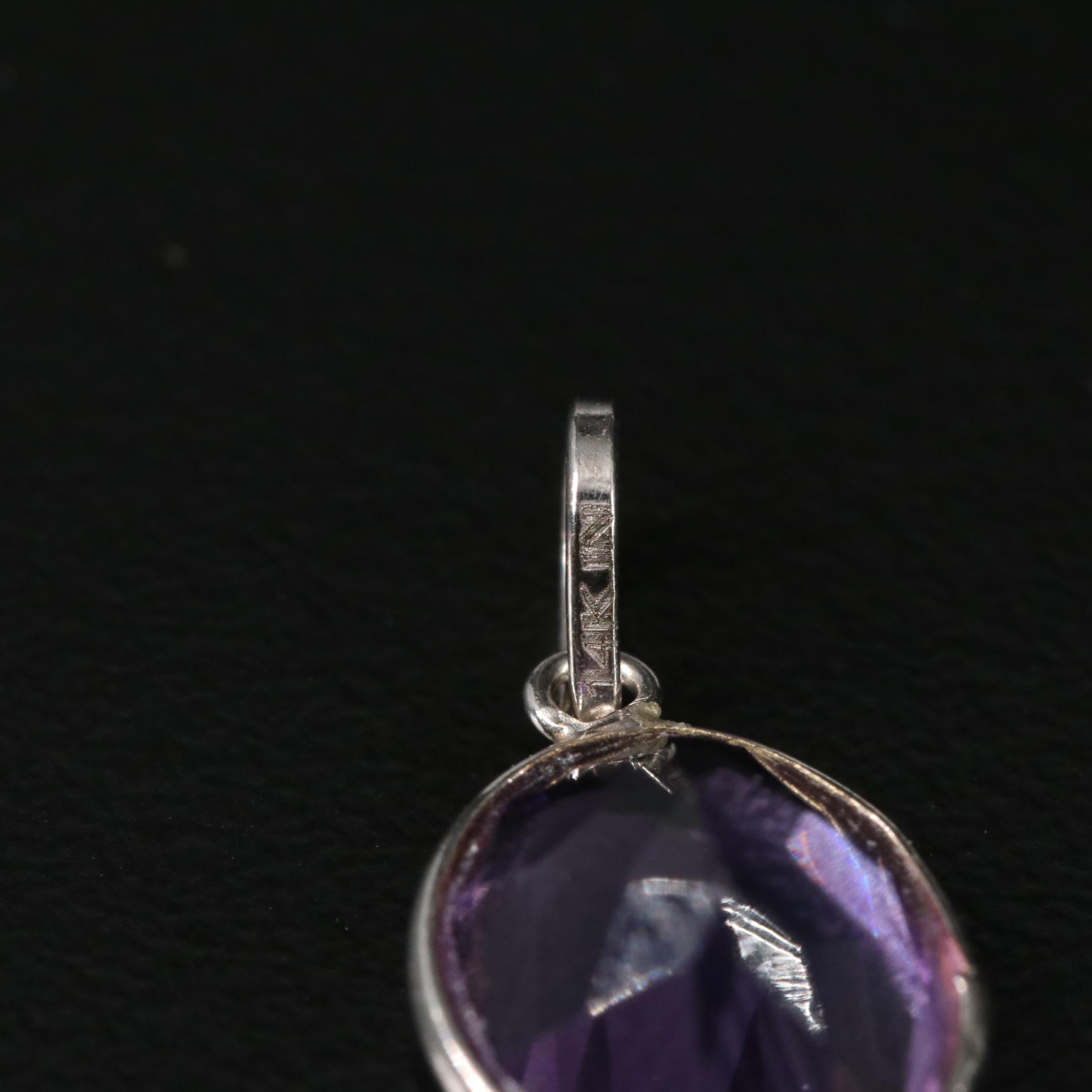 14K Amethyst Pendant