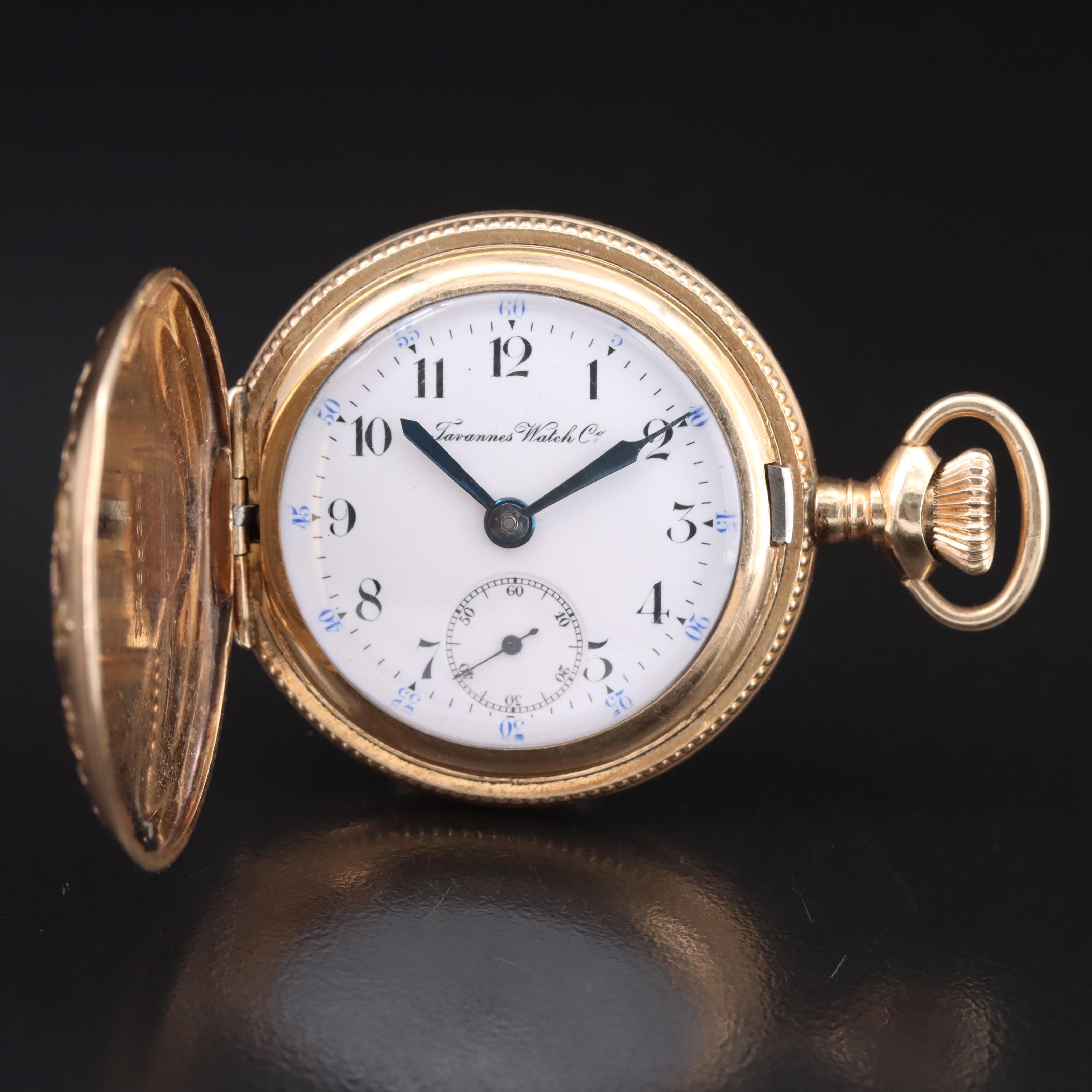 Vintage Tavannes Swiss Pocket Watch
