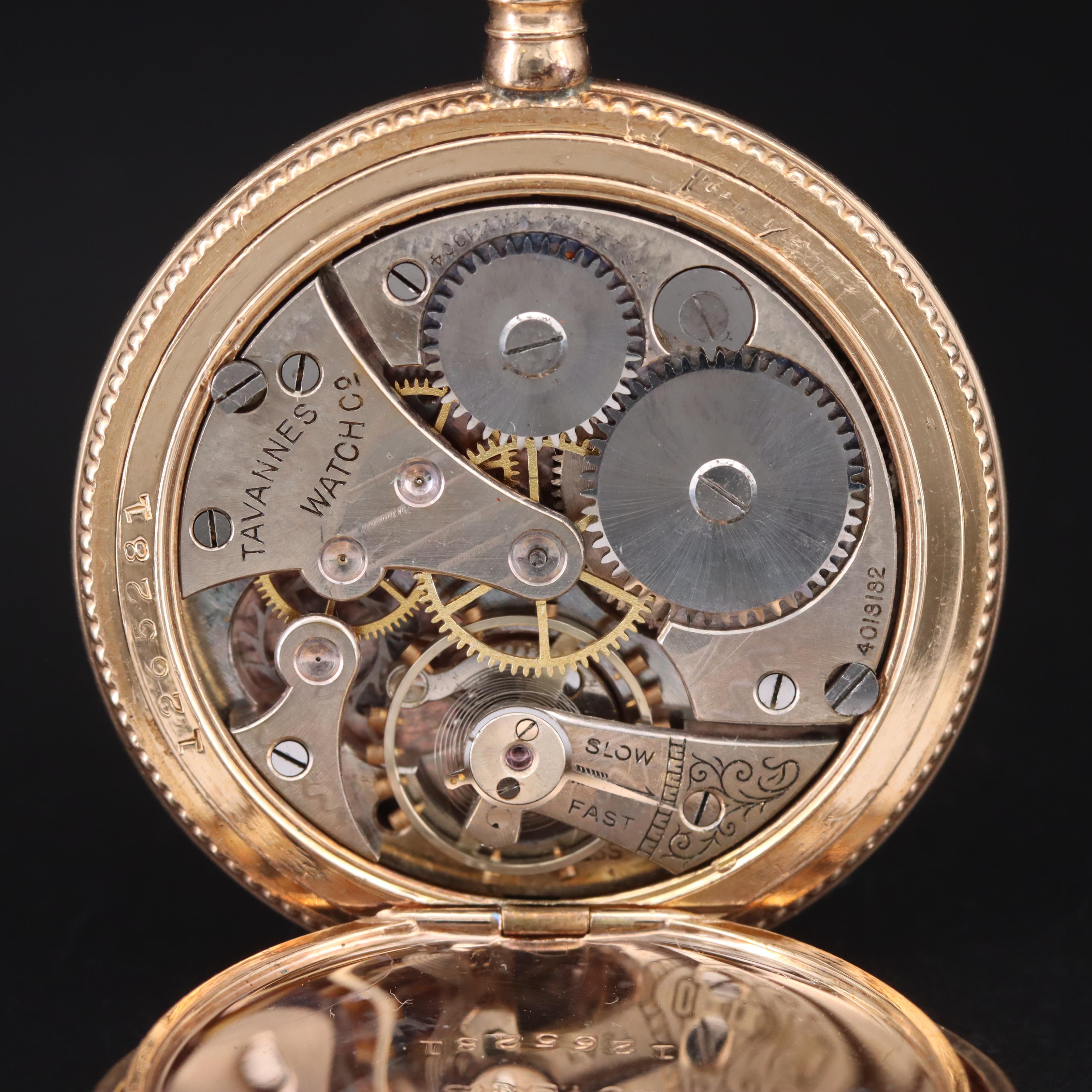 Vintage Tavannes Swiss Pocket Watch