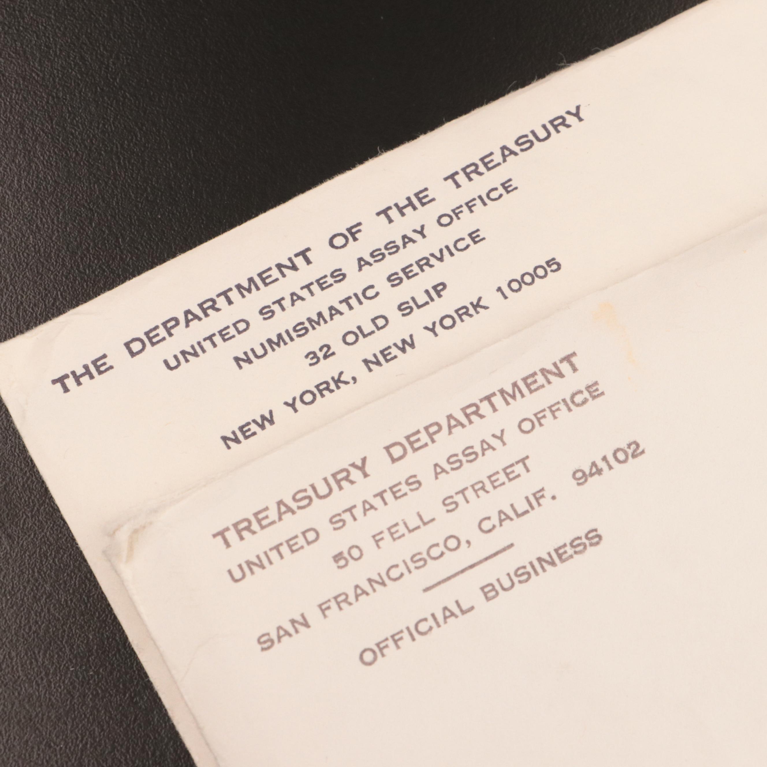 Eight U.S. Mint Sets, 1970s–1980s