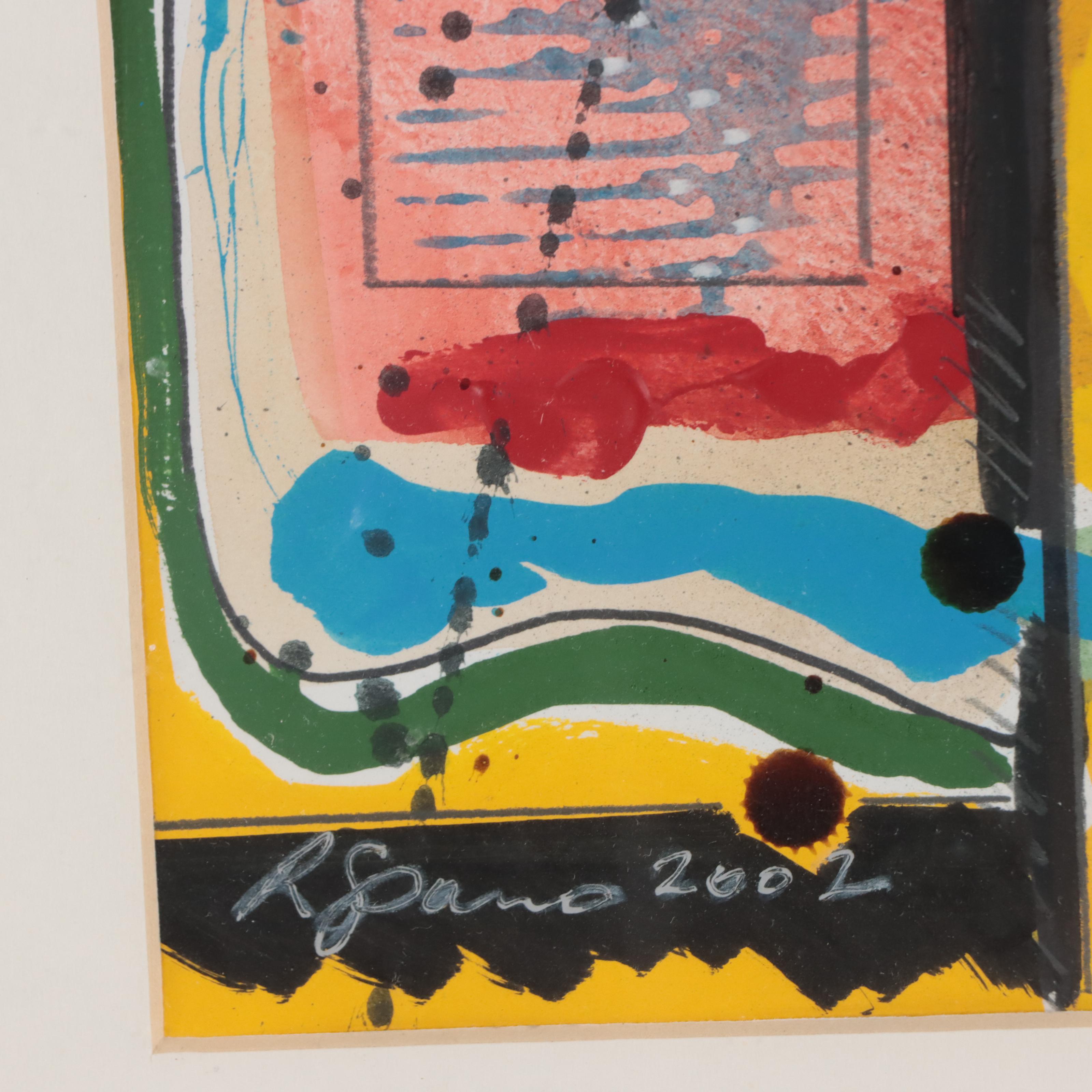 Non-objective Mixed Media Painting, 2002