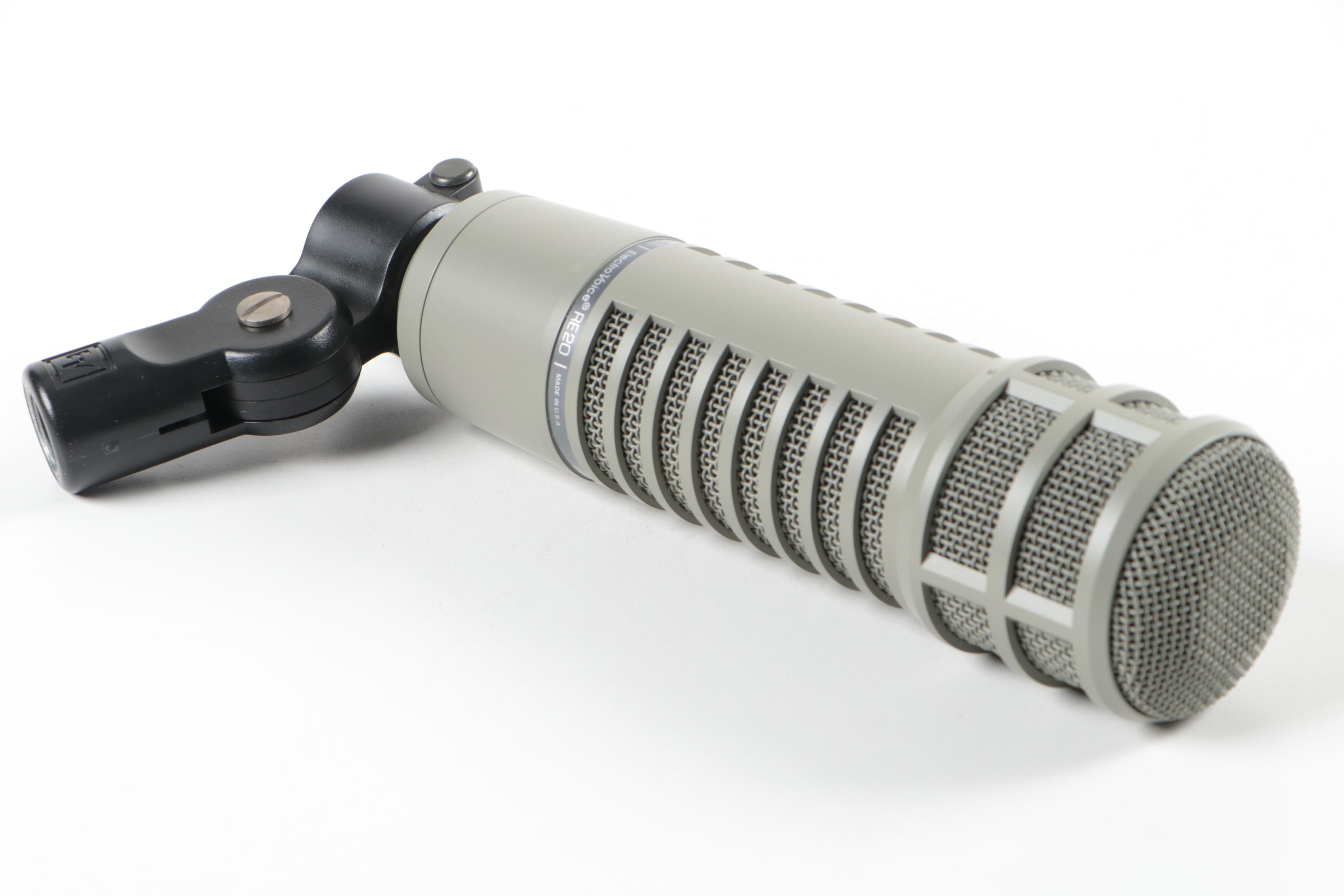 Electro-Voice RE20 Dynamic Broadcast Microphone with Auray Pop Filter