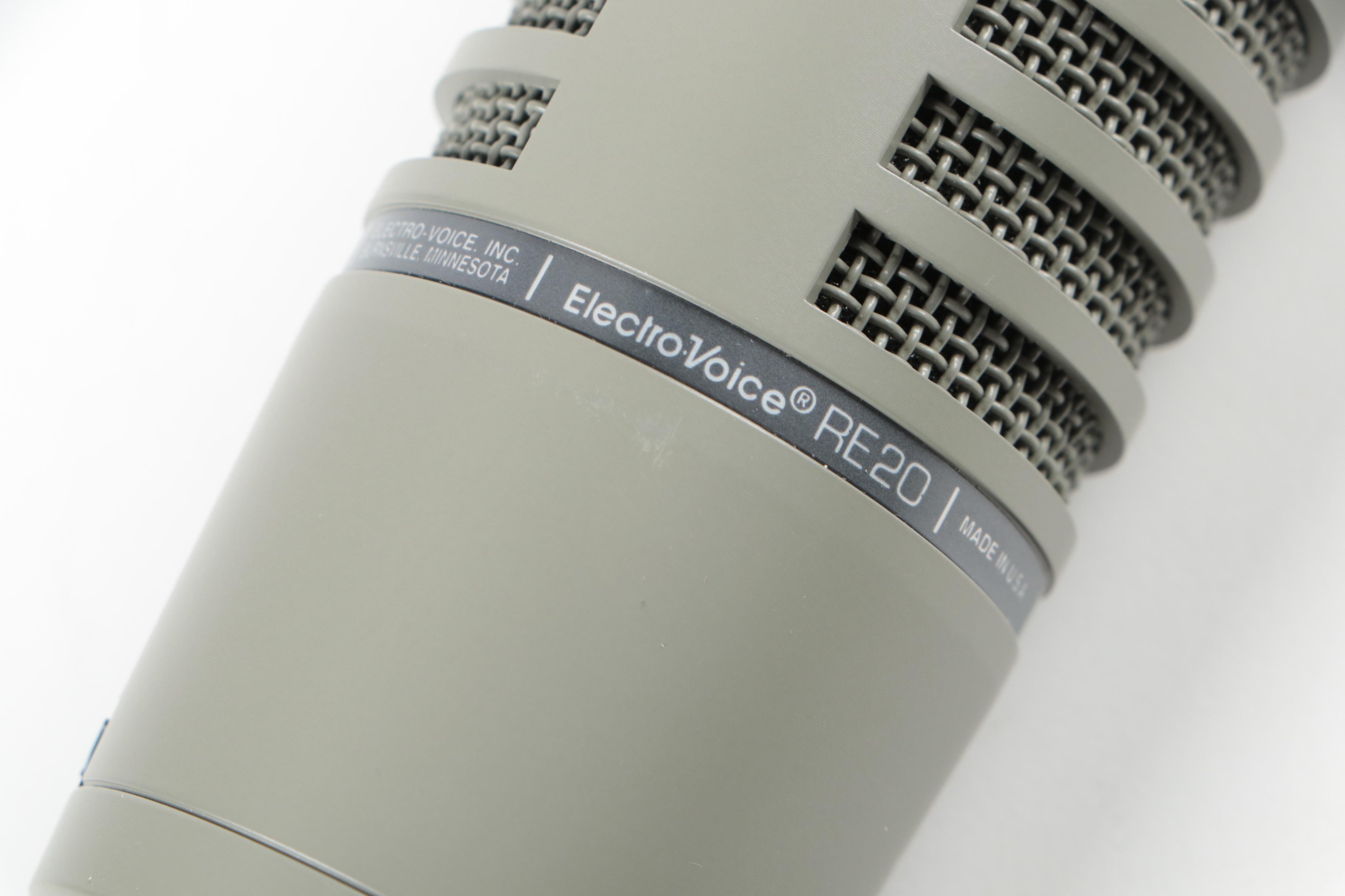 Electro-Voice RE20 Dynamic Broadcast Microphone with Auray Pop Filter