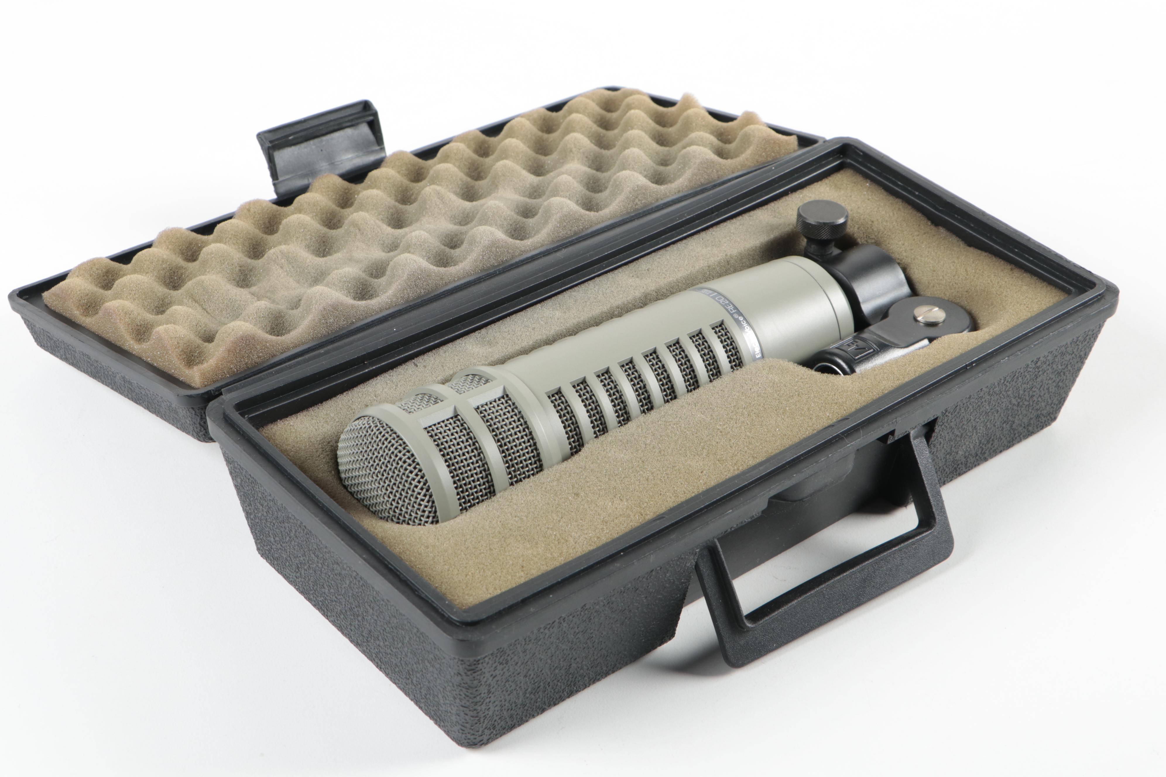 Electro-Voice RE20 Dynamic Broadcast Microphone with Auray Pop Filter