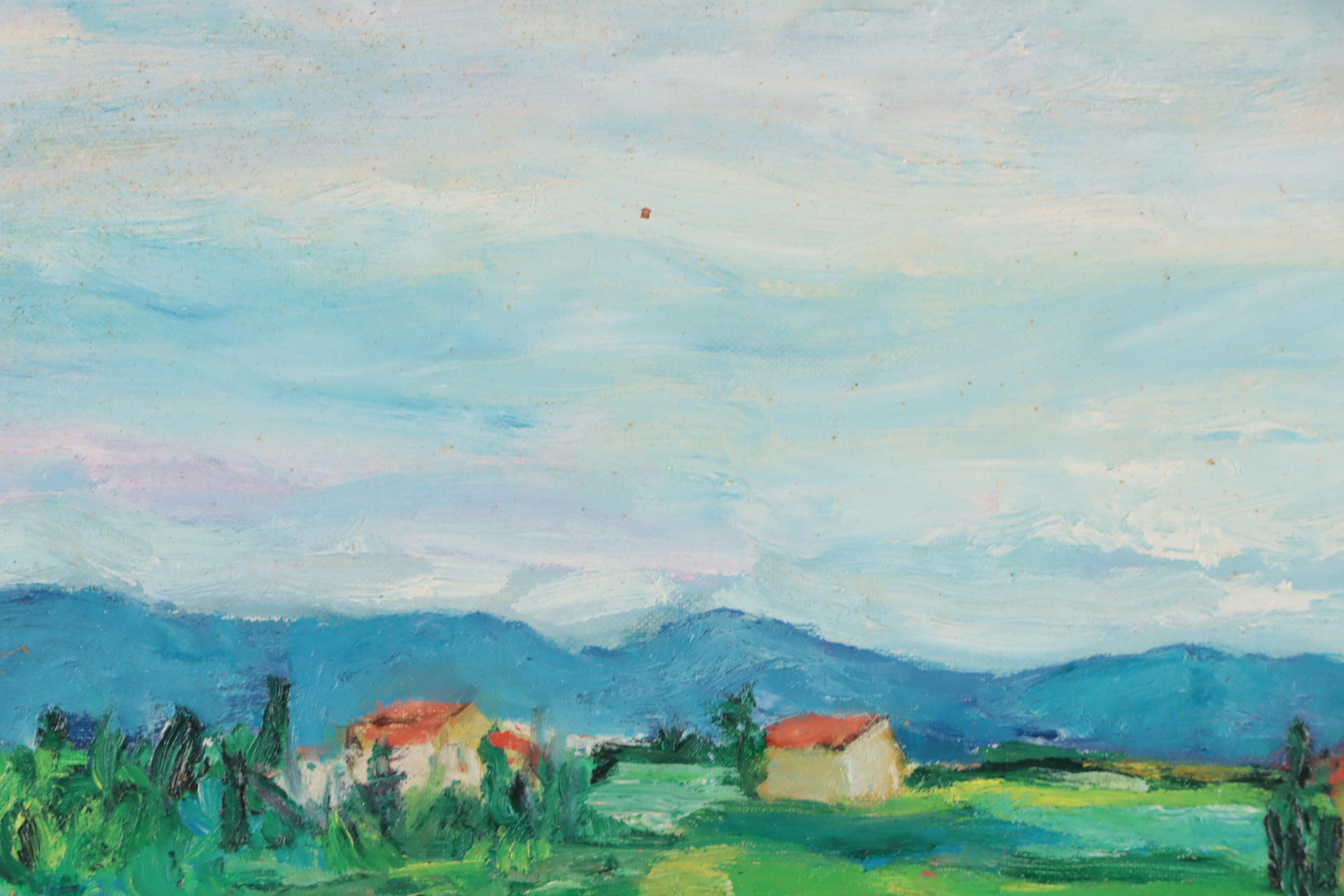 Nora Collyer Oil Painting of Landscape