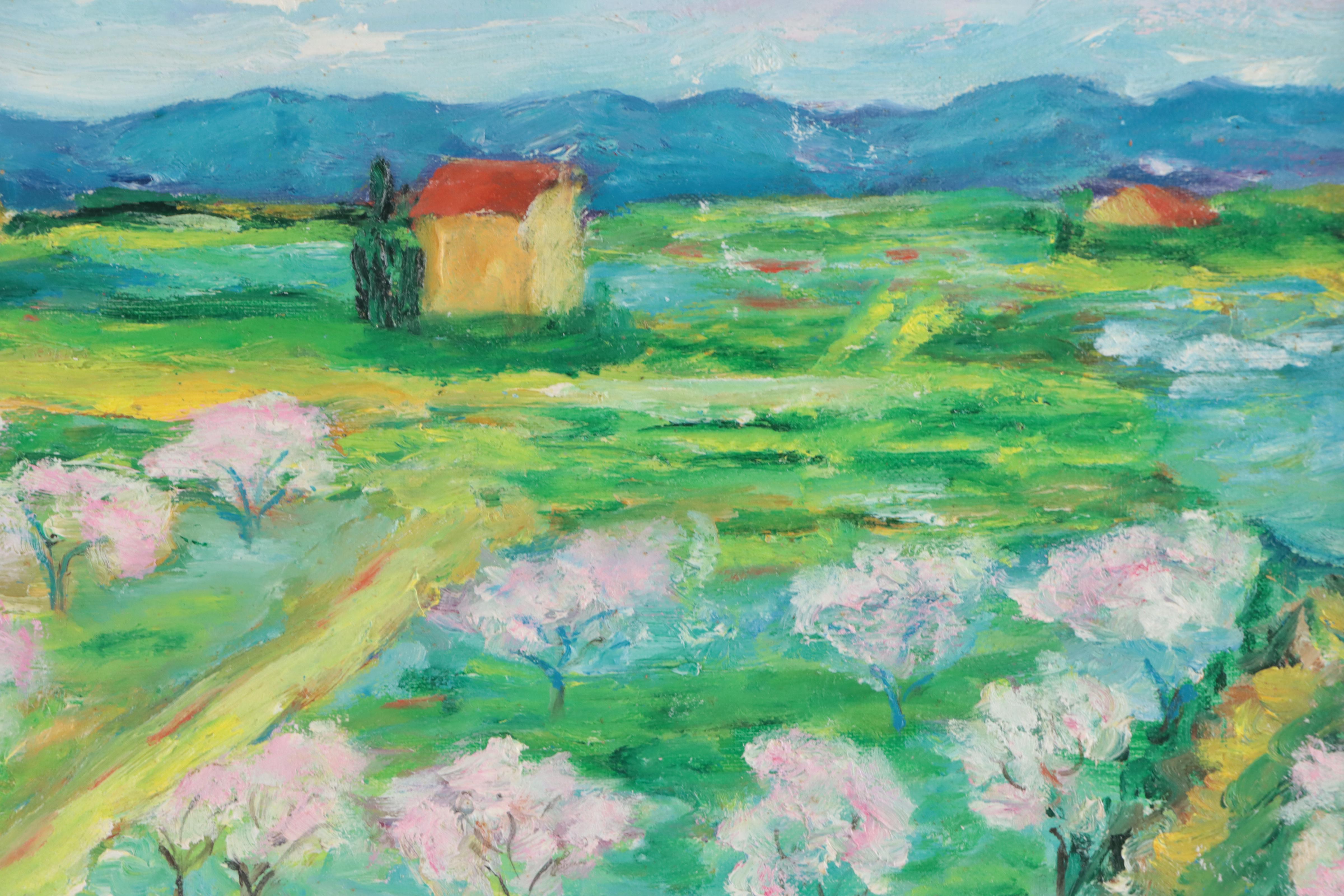 Nora Collyer Oil Painting of Landscape