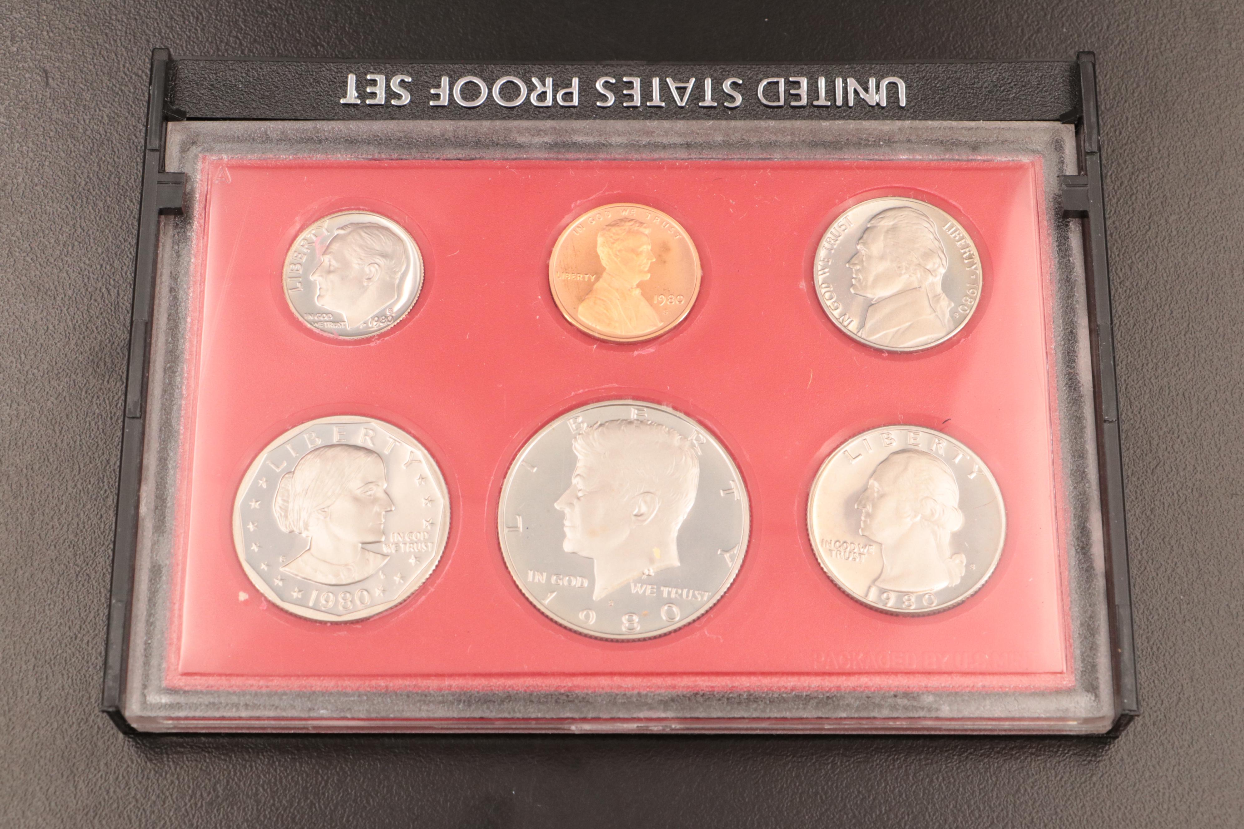 Small Collection of U.S. Coins Including a Set of Silver War Nickels