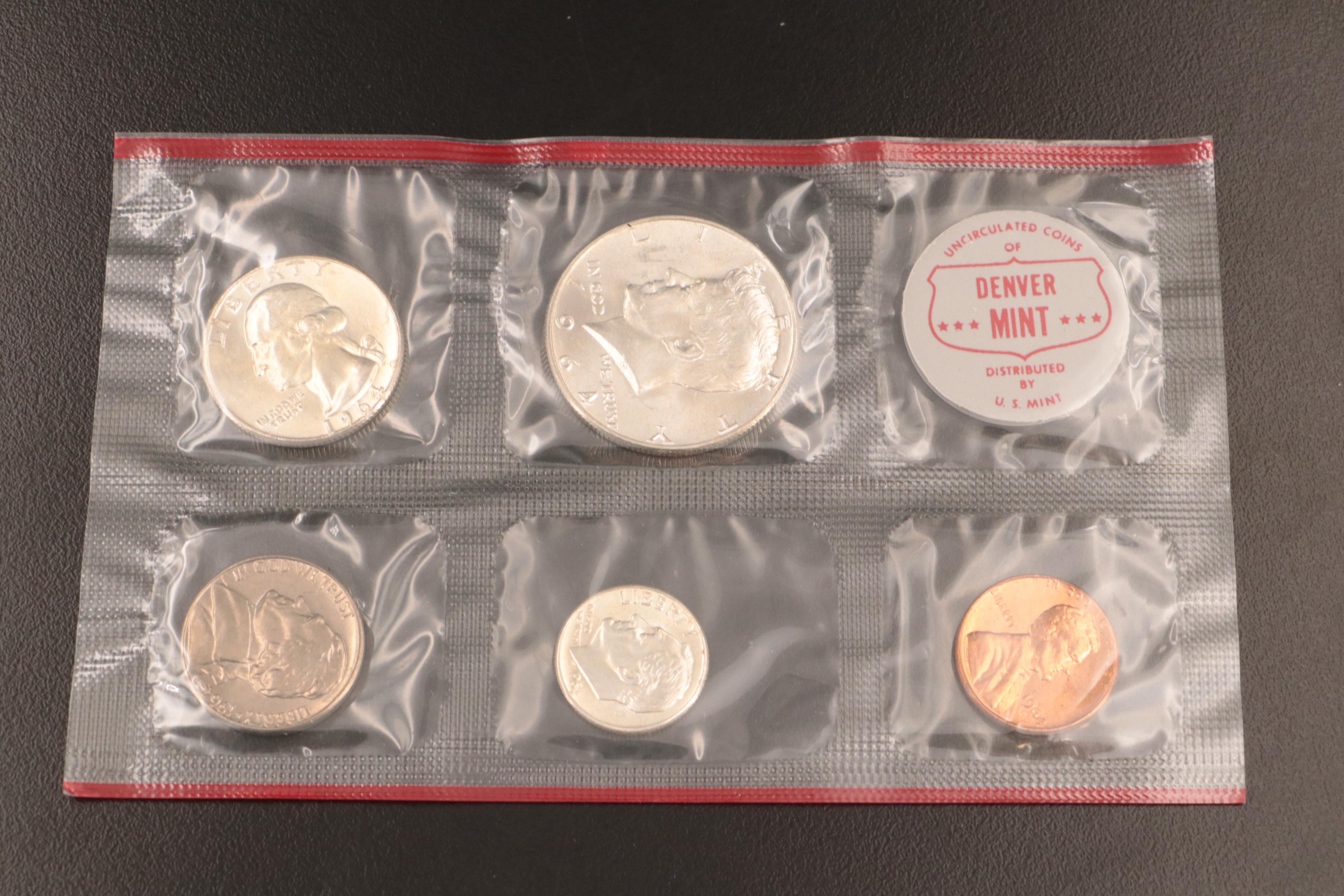 Small Collection of U.S. Coins Including a Set of Silver War Nickels
