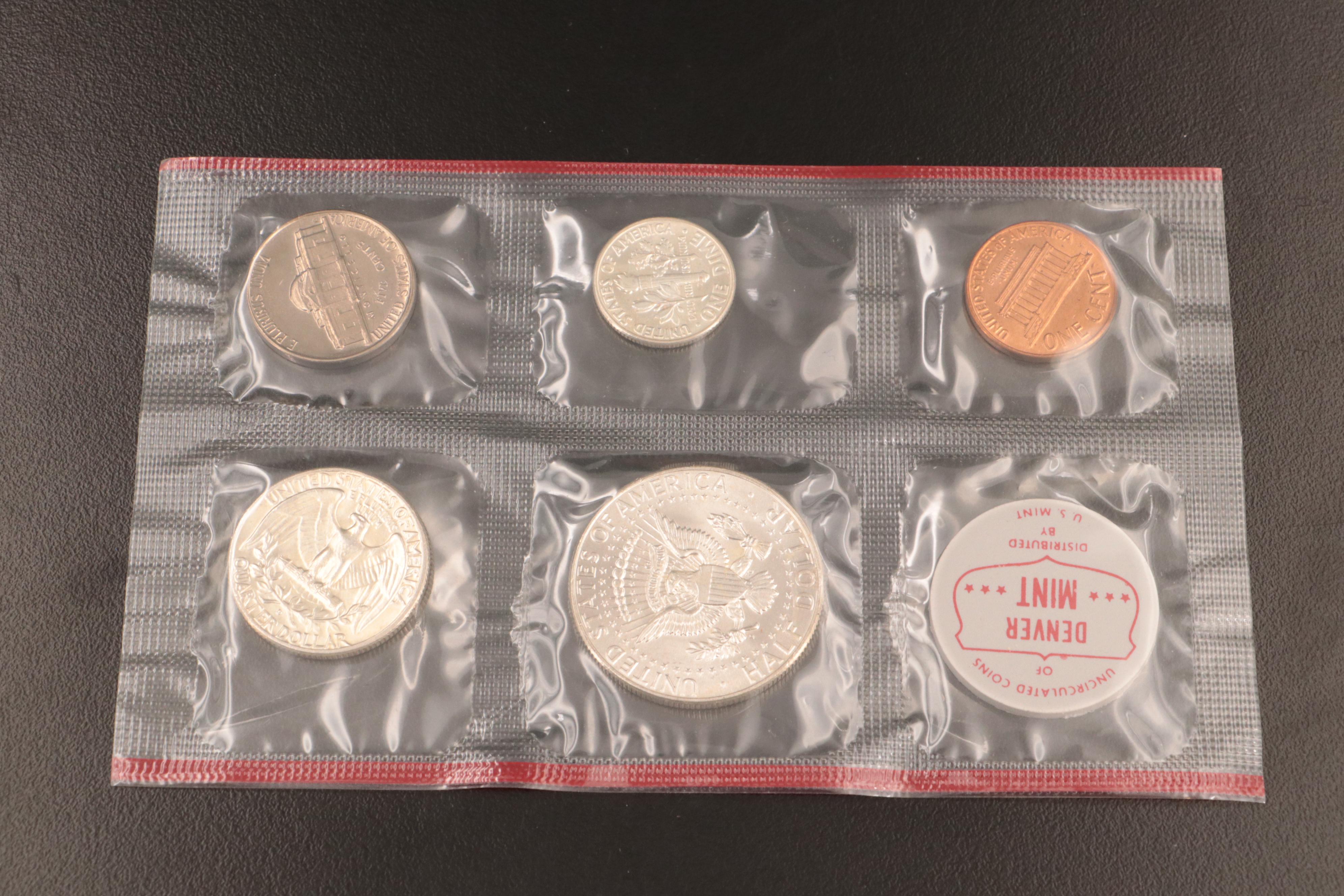 Small Collection of U.S. Coins Including a Set of Silver War Nickels