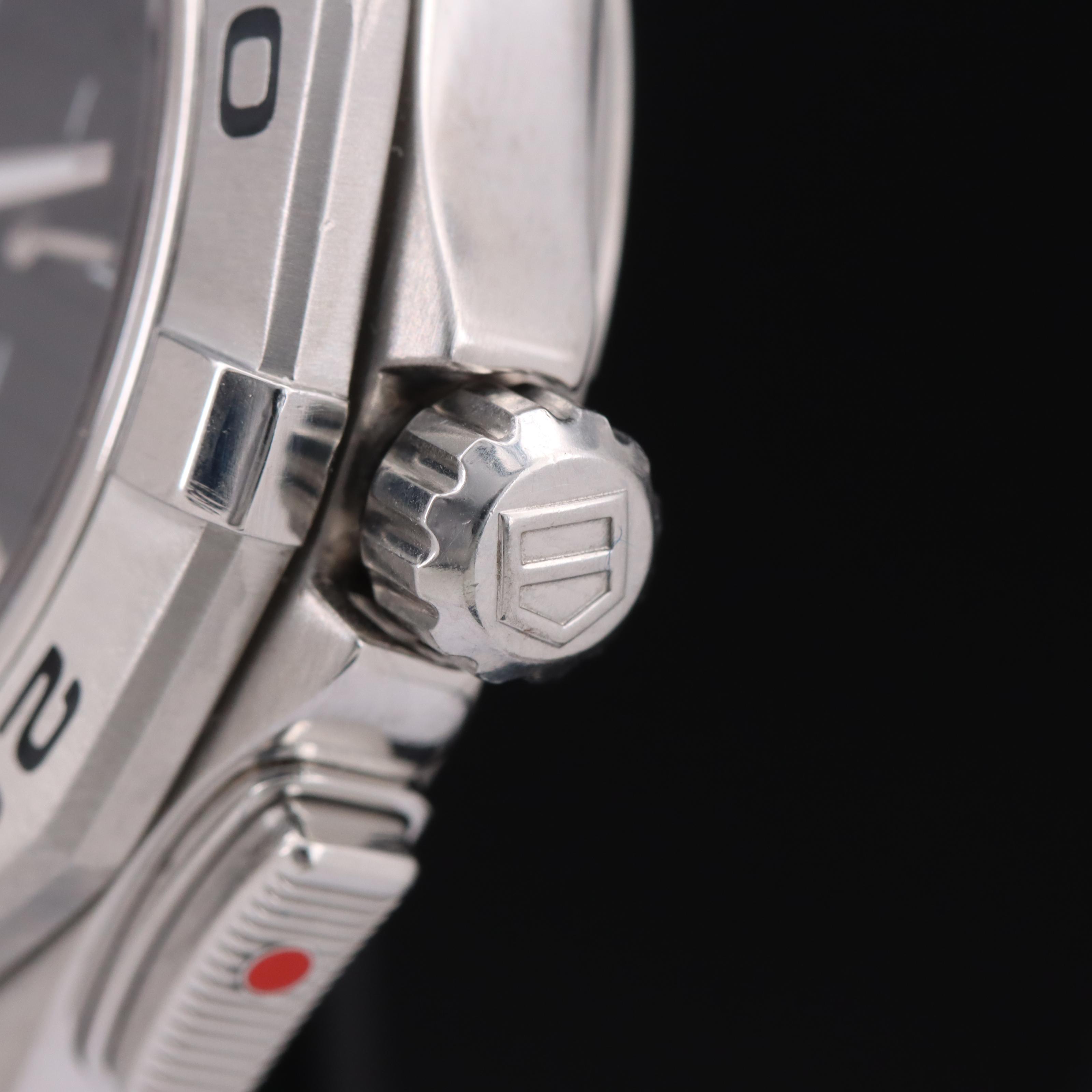 TAG Heuer Aquaracer Alarm Big Date 40mm Black Watch