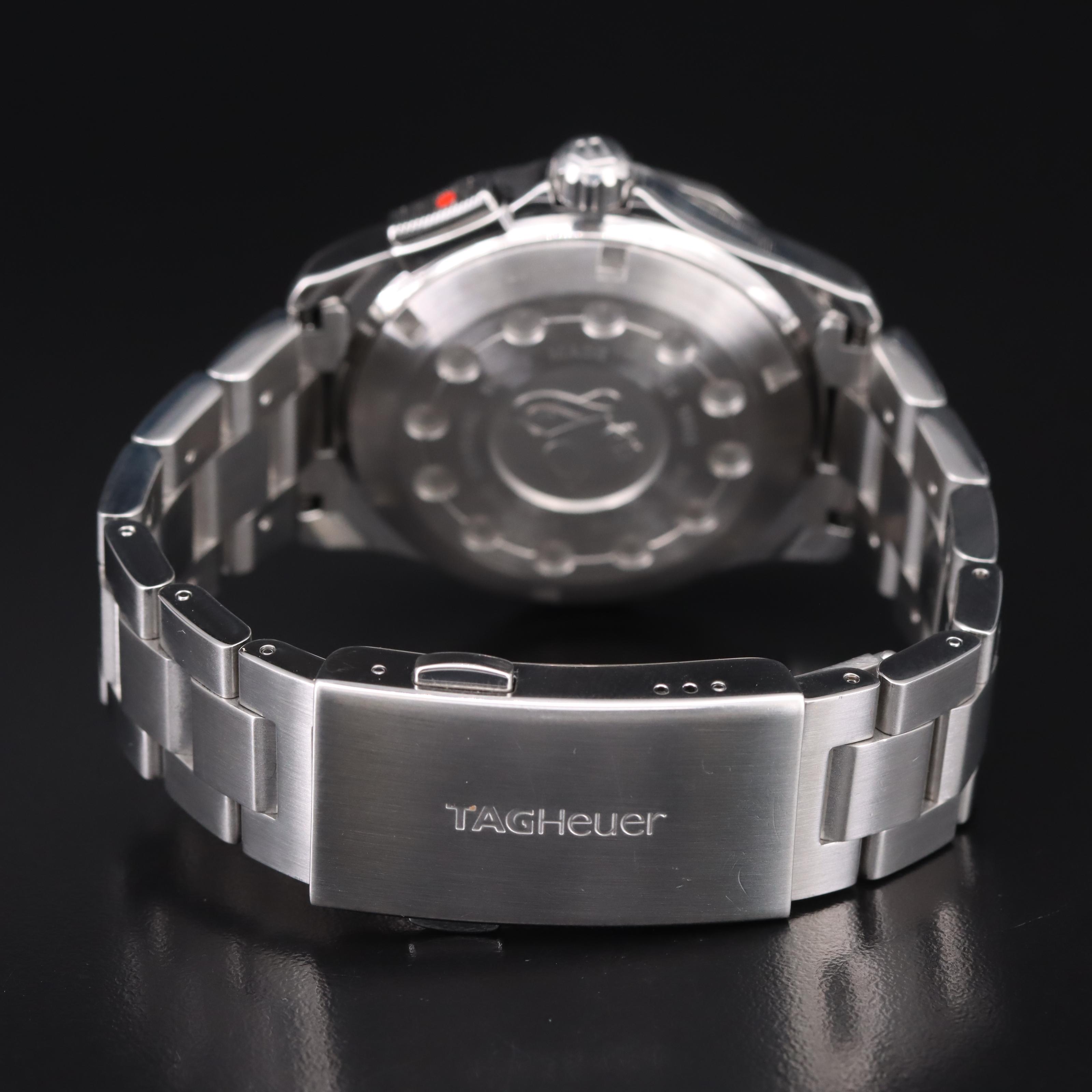 TAG Heuer Aquaracer Alarm Big Date 40mm Black Watch