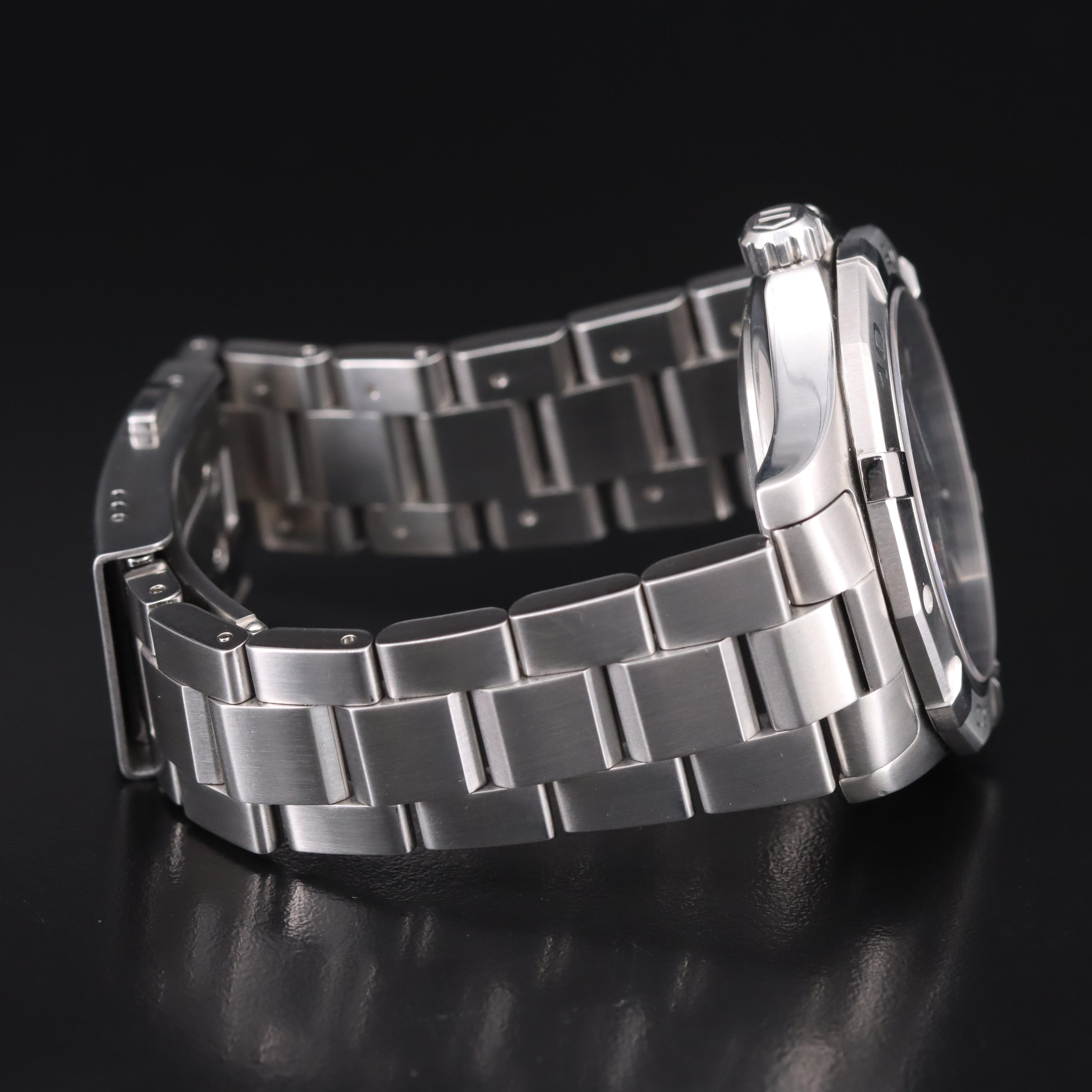 TAG Heuer Aquaracer Alarm Big Date 40mm Black Watch