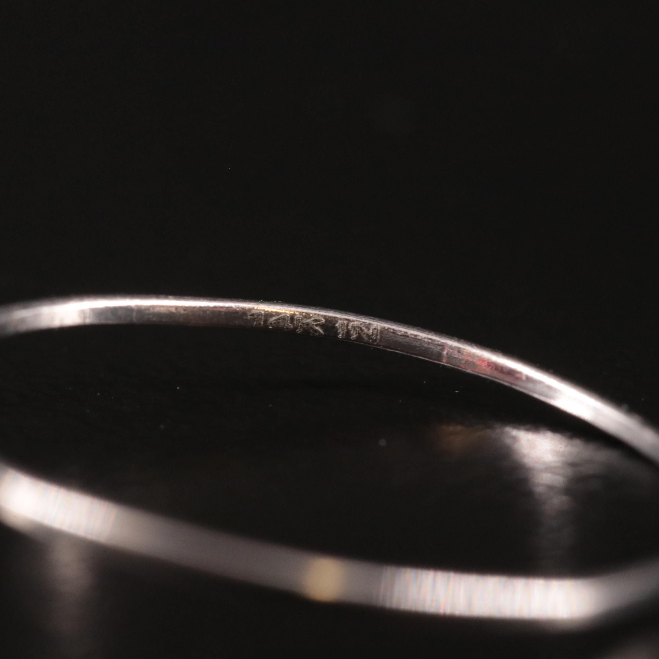 14K Garnet Solitaire Ring