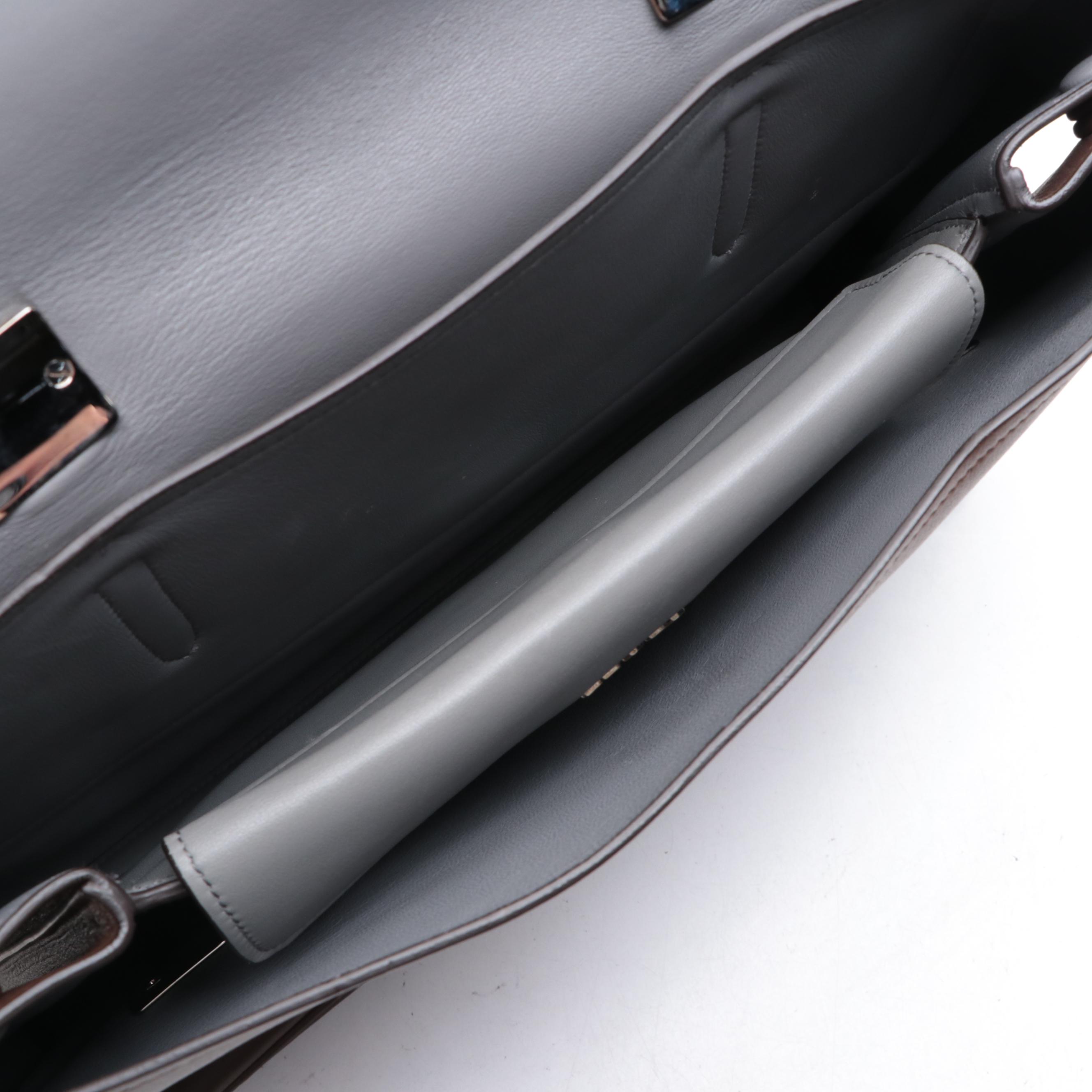 Prada City Calf Satchel Bag in Two-Tone Leather