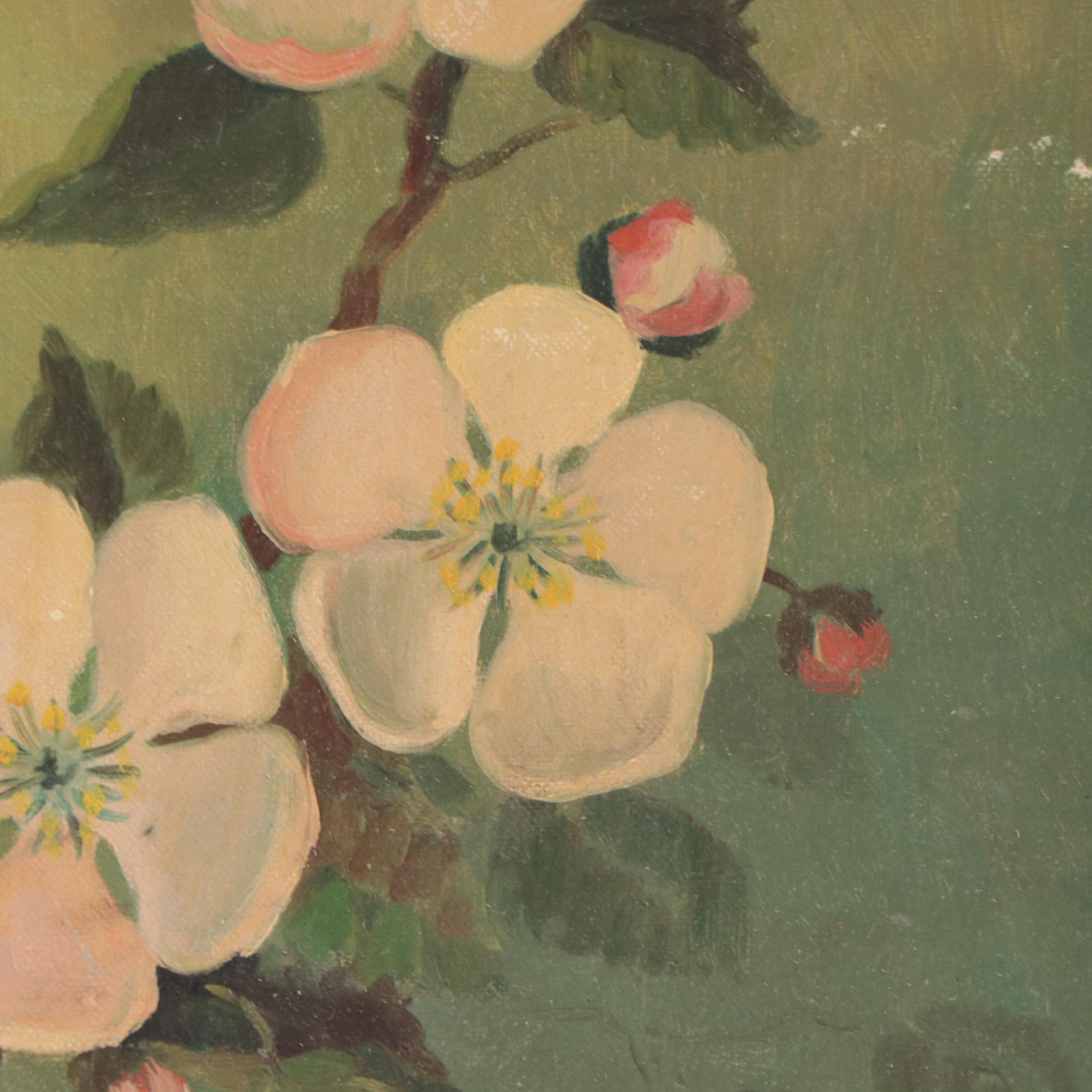 Corynne Snyder Oil Painting of Cherry Blossoms