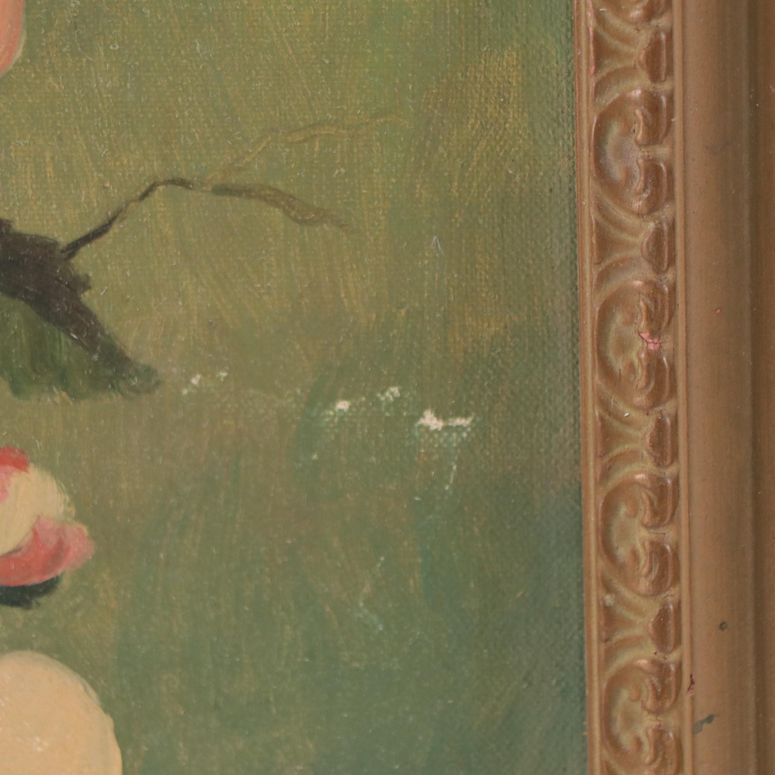 Corynne Snyder Oil Painting of Cherry Blossoms