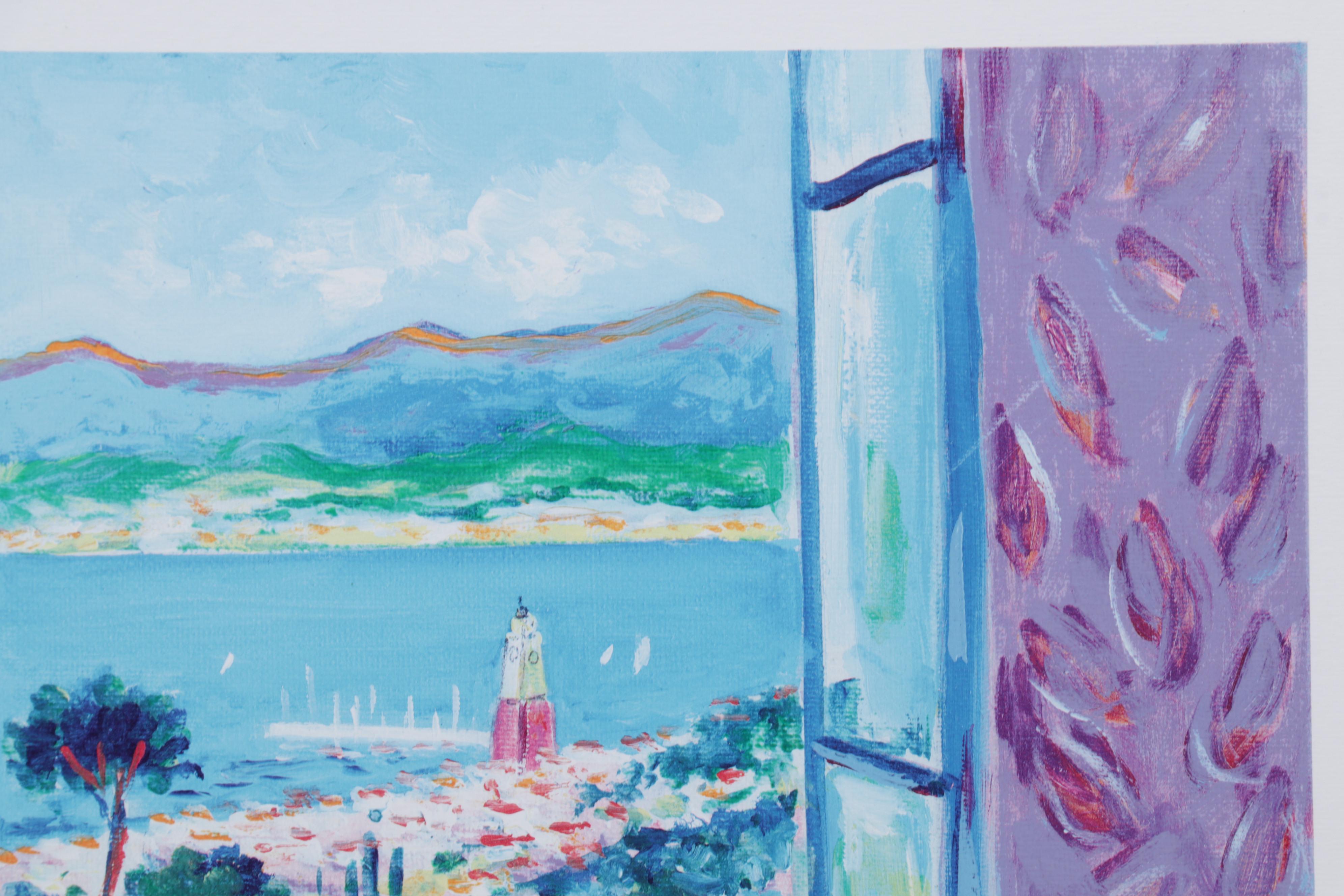 Jean-Claude Picot Seriolithograph "Le Balcon à St. Tropez," Circa 2002