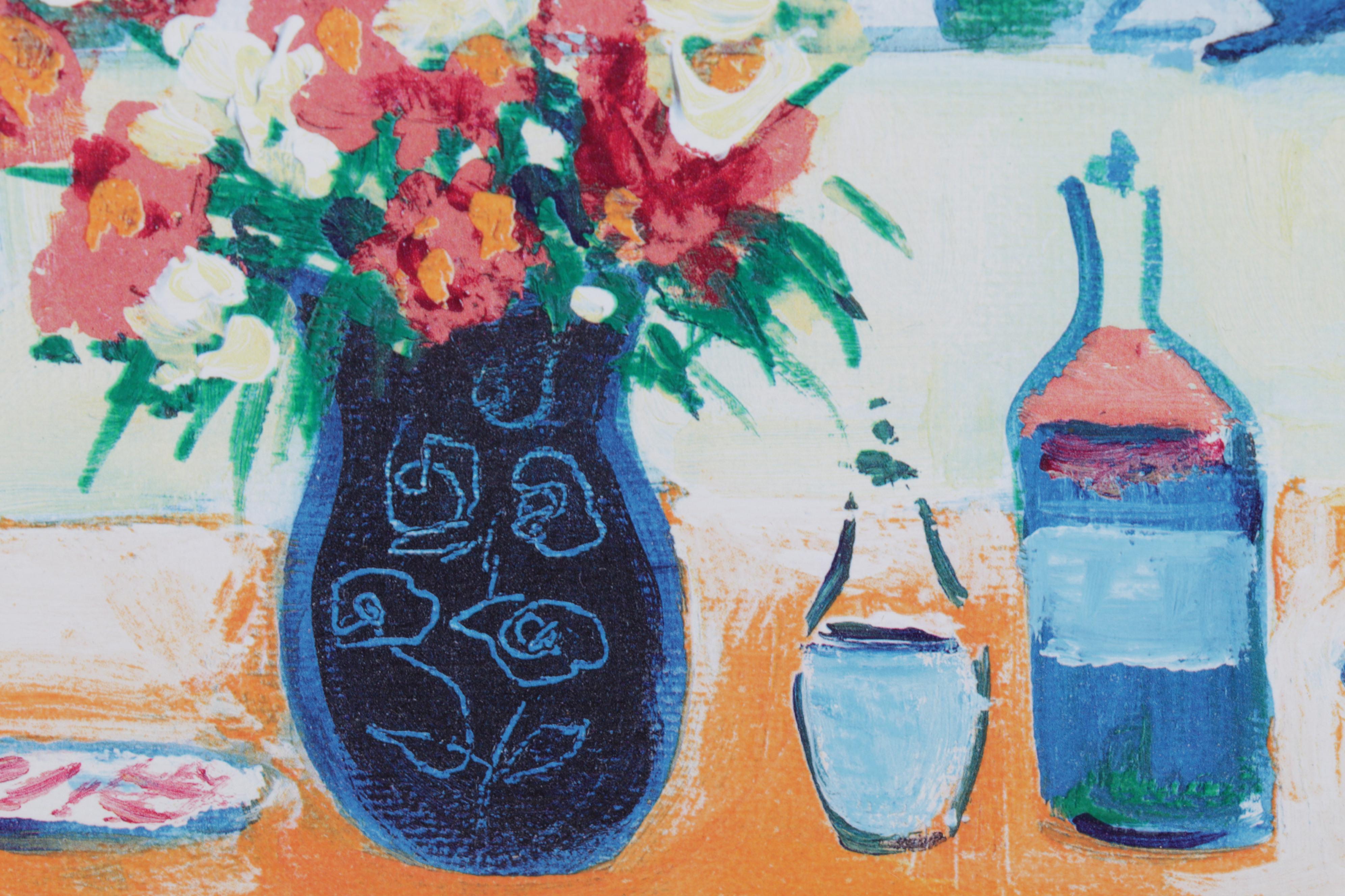 Jean-Claude Picot Seriolithograph "Le Balcon à St. Tropez," Circa 2002