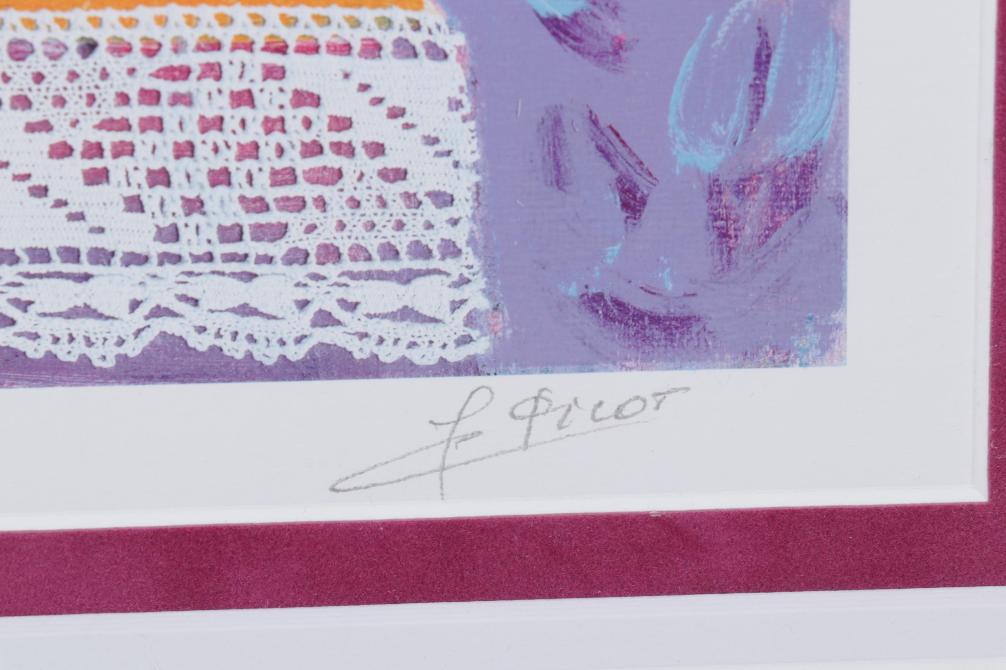 Jean-Claude Picot Seriolithograph "Le Balcon à St. Tropez," Circa 2002