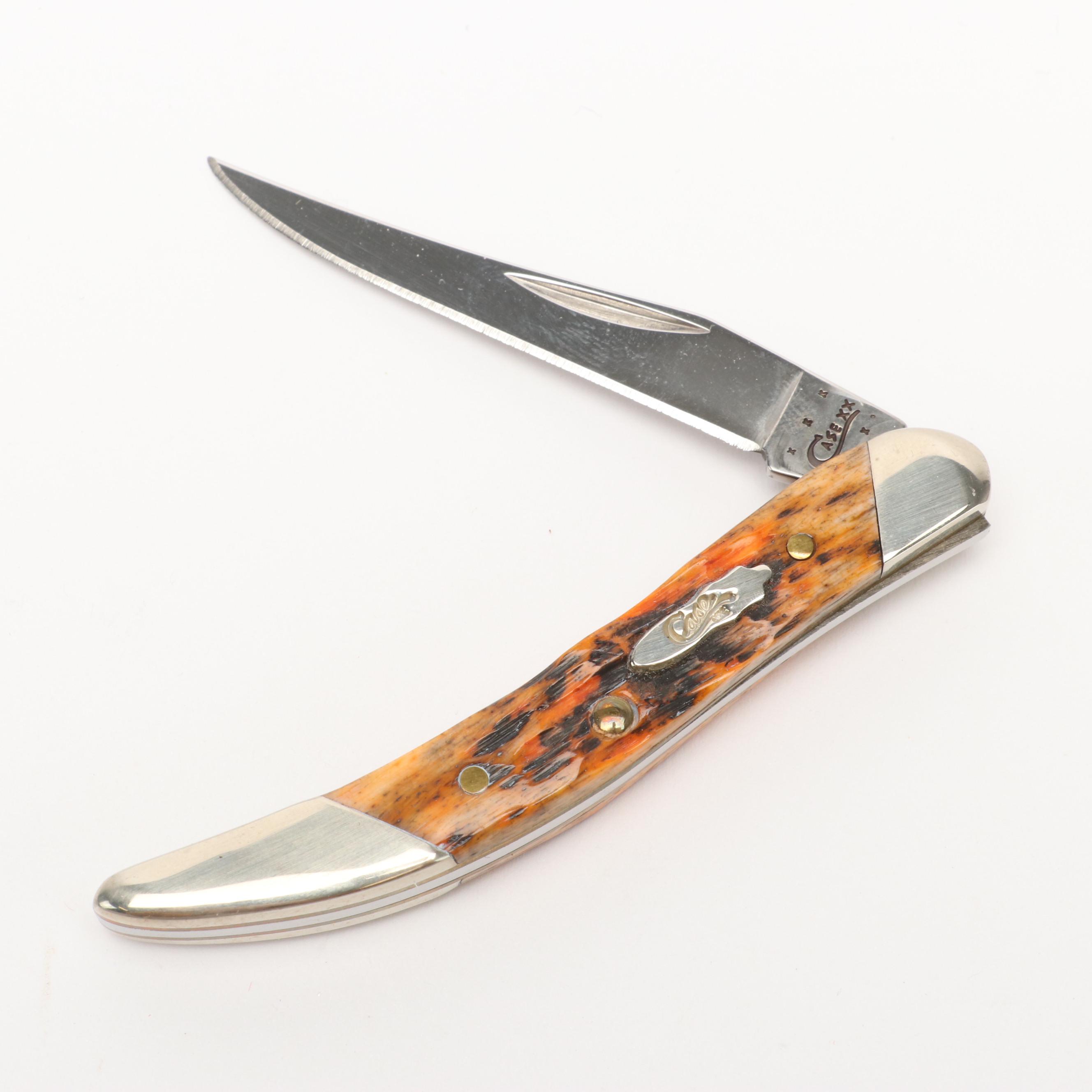 Case Stainless Steel Folding Pocket Knife with Knife Roll