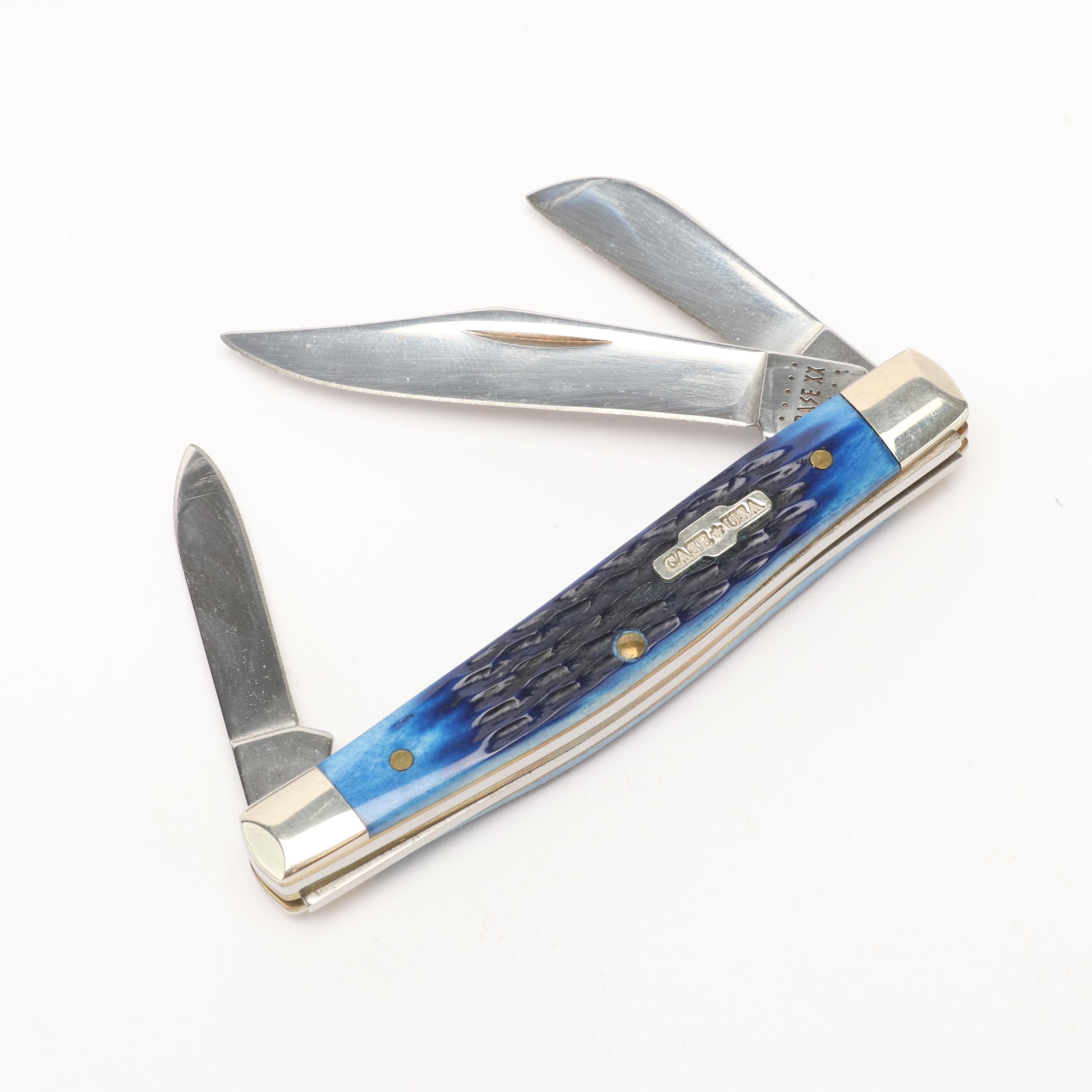 Case Stainless Steel Folding Pocket Knife with Knife Roll