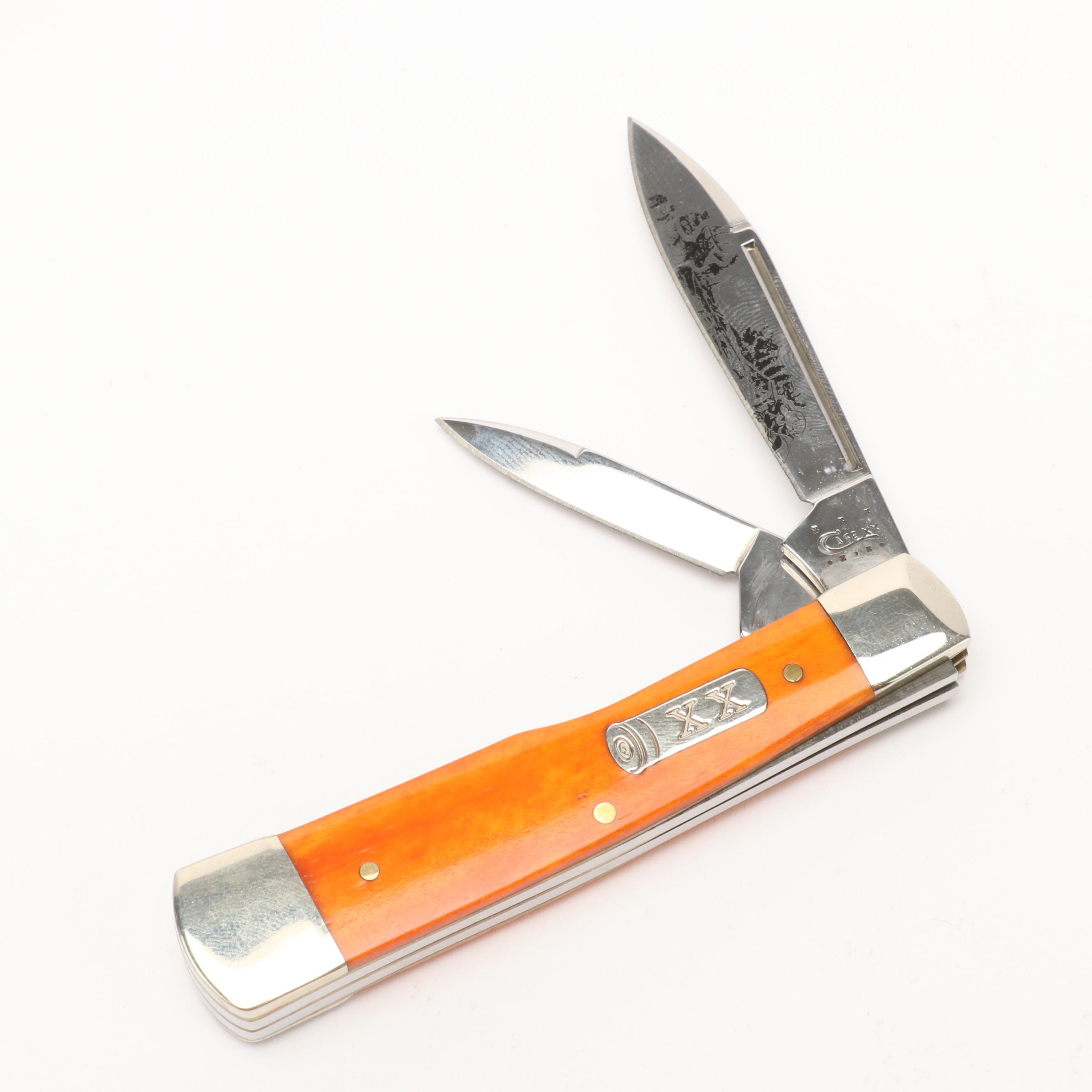 Case Stainless Steel Folding Pocket Knife with Knife Roll
