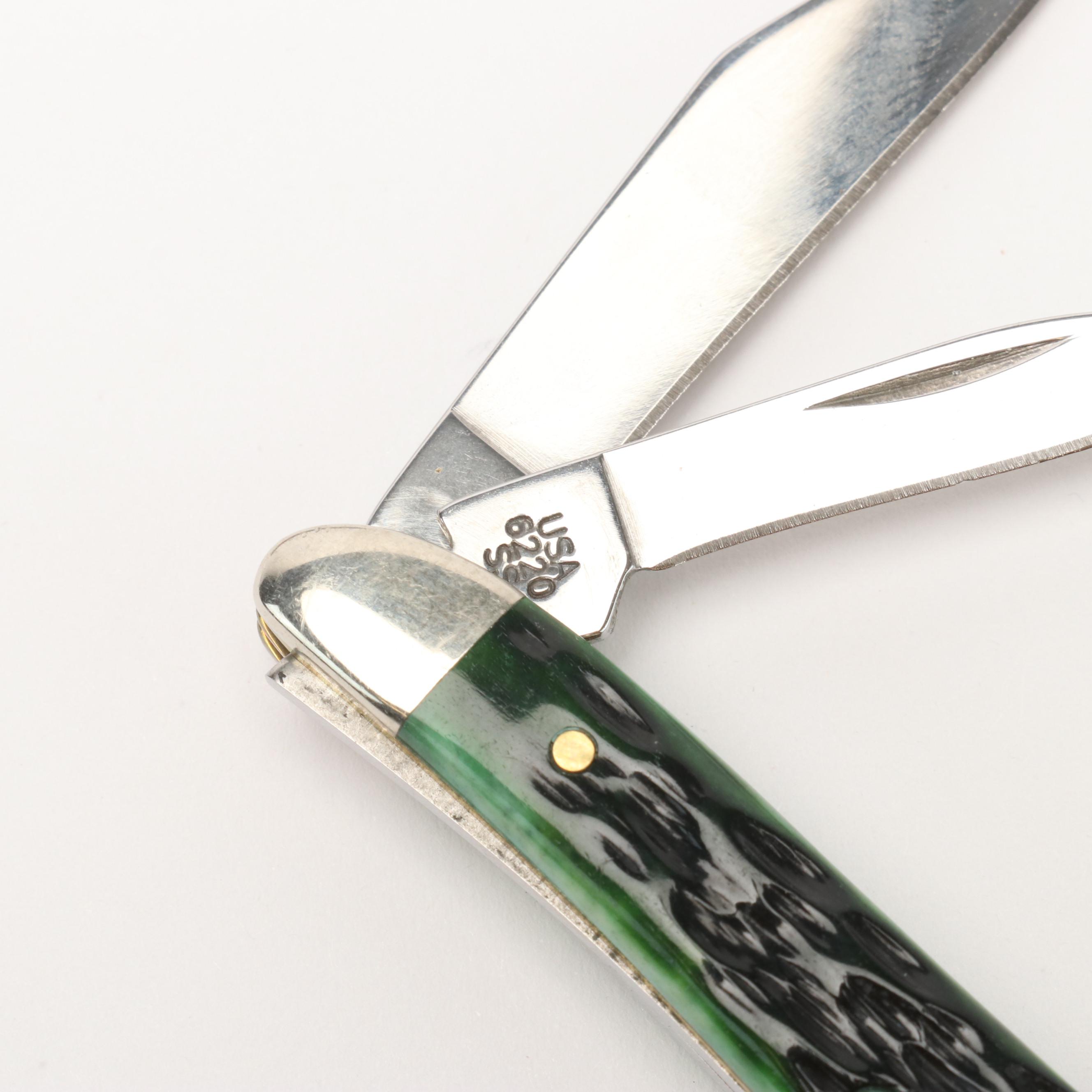 Case Stainless Steel Folding Pocket Knife with Knife Roll