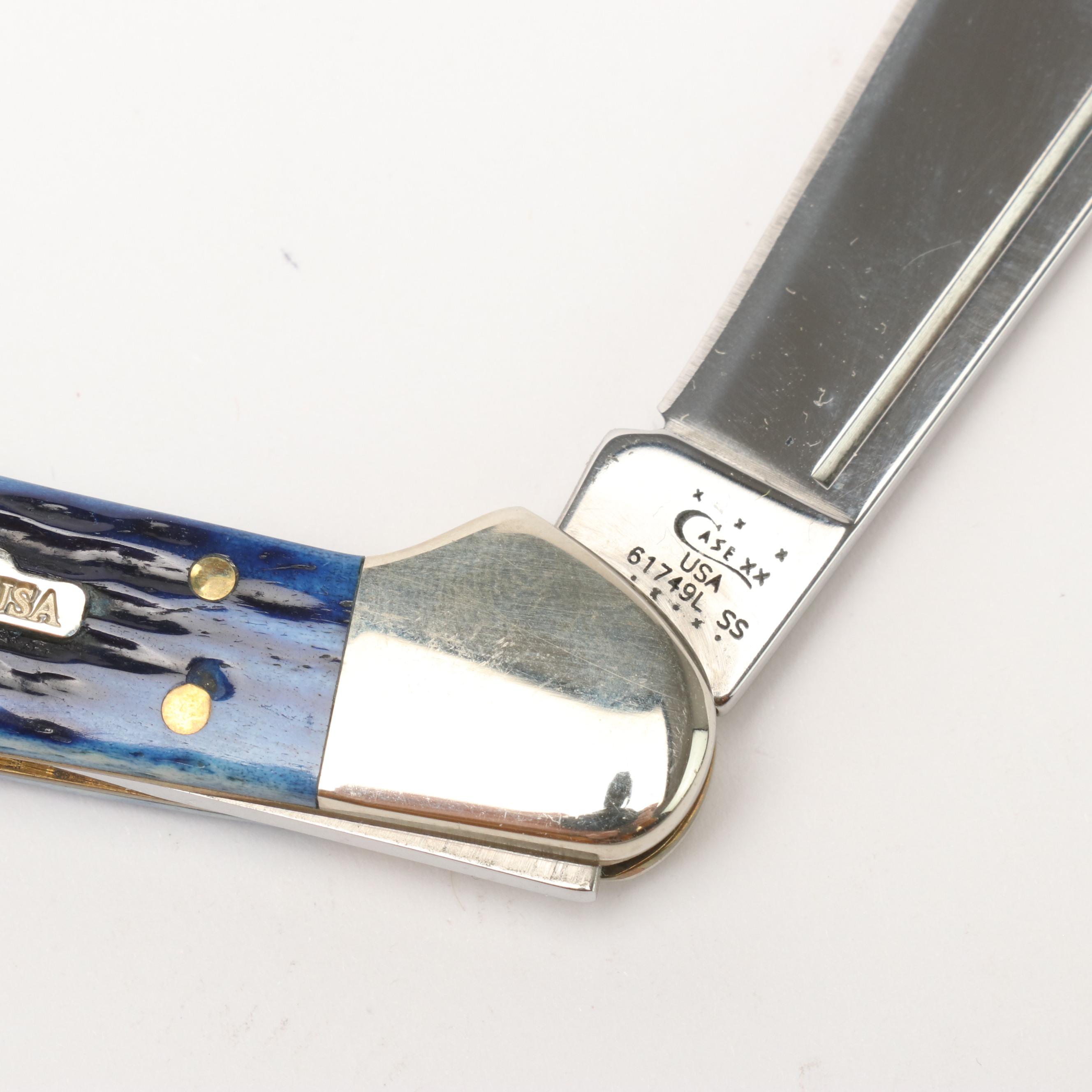 Case Stainless Steel Folding Pocket Knife with Knife Roll