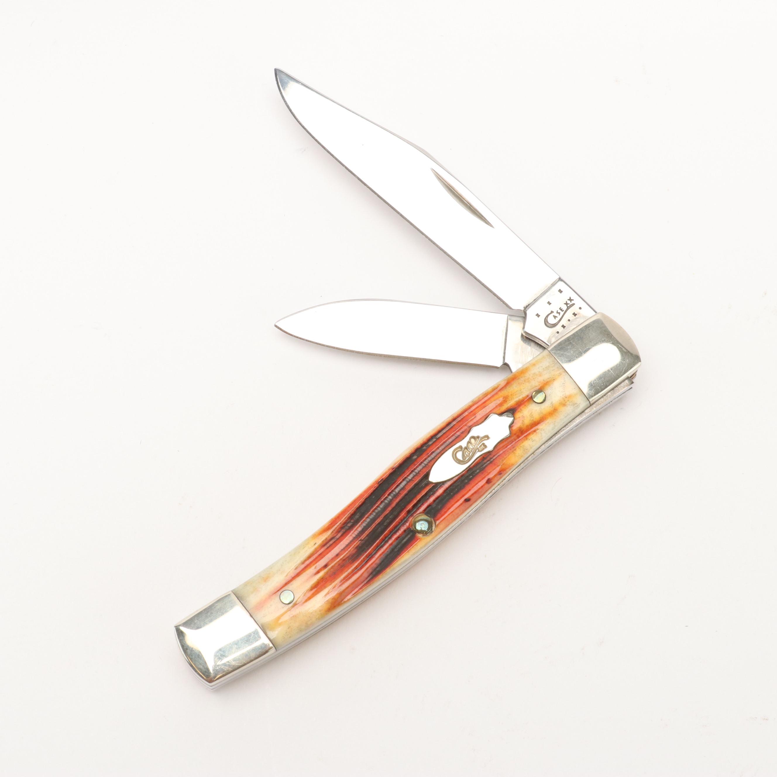 Case Stainless Steel Folding Pocket Knife with Knife Roll