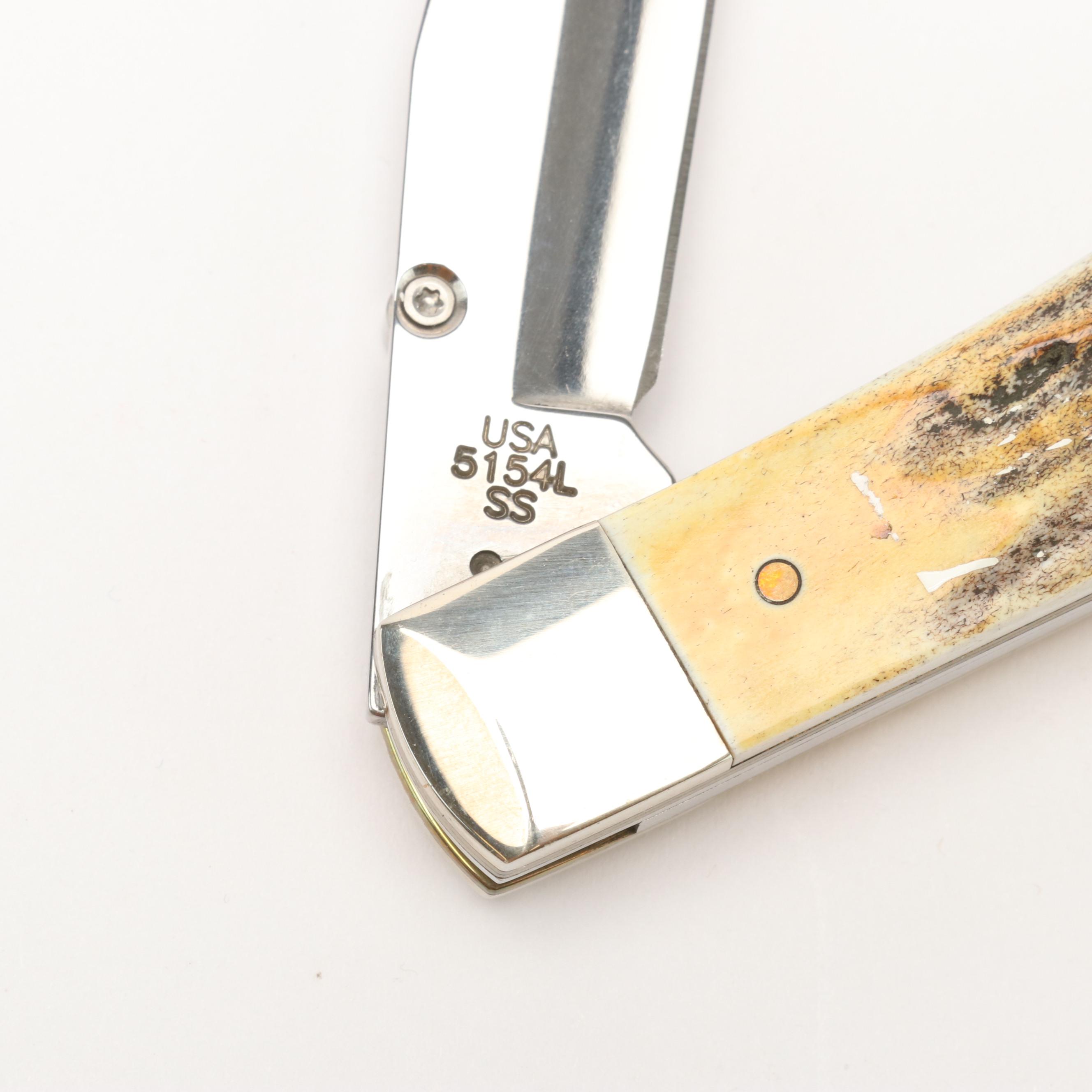 Case Stainless Steel Folding Pocket Knife with Knife Roll