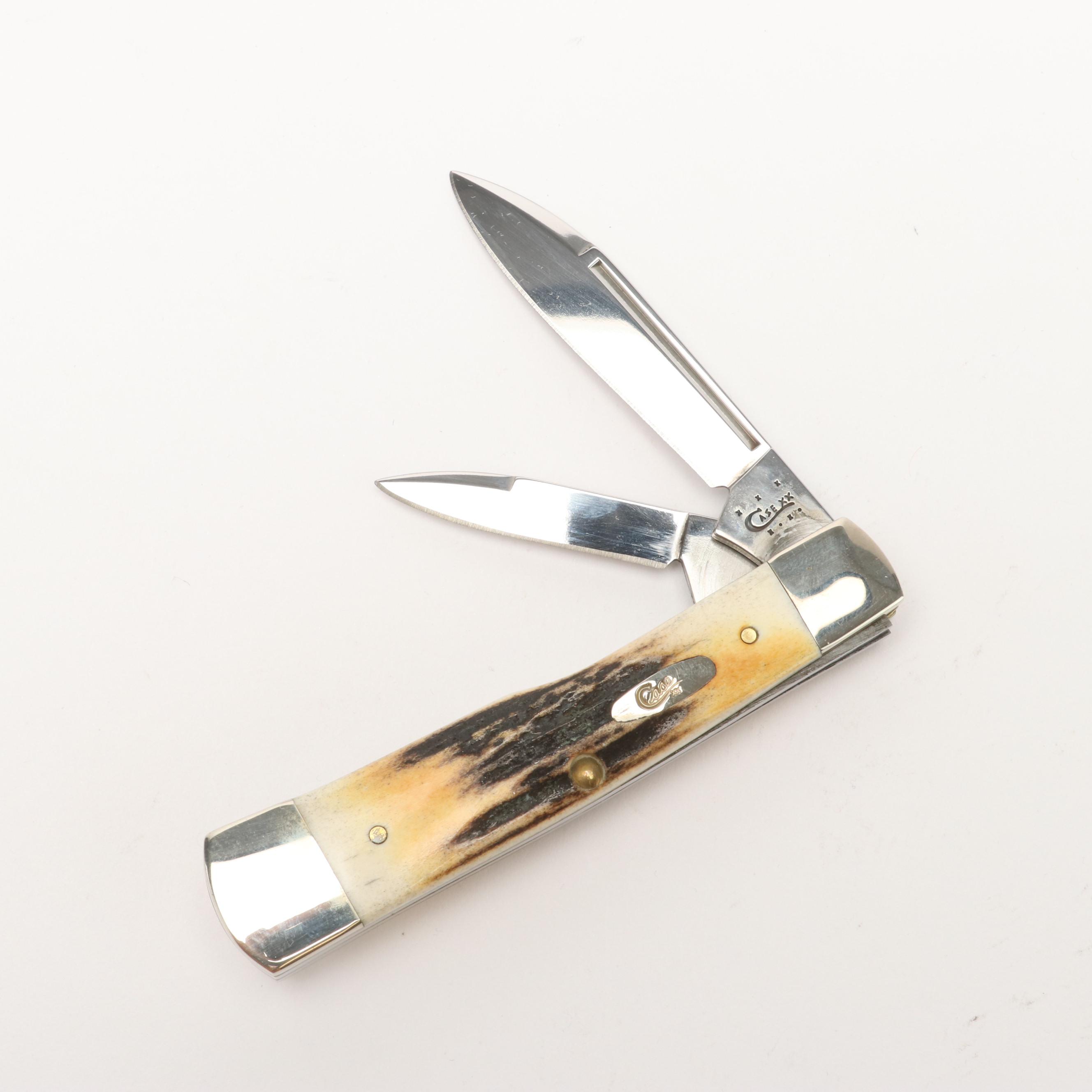 Case Stainless Steel Folding Pocket Knife with Knife Roll