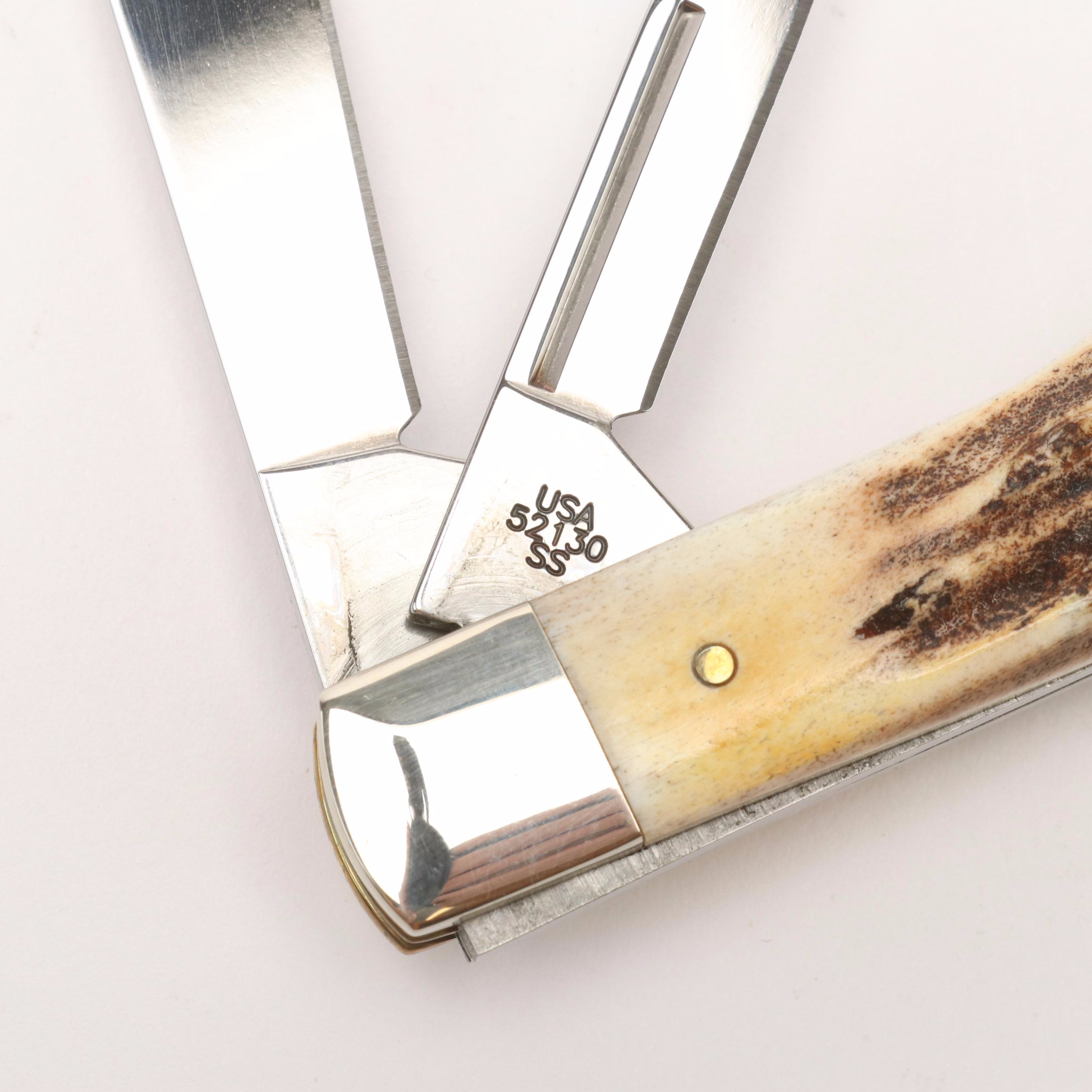 Case Stainless Steel Folding Pocket Knife with Knife Roll