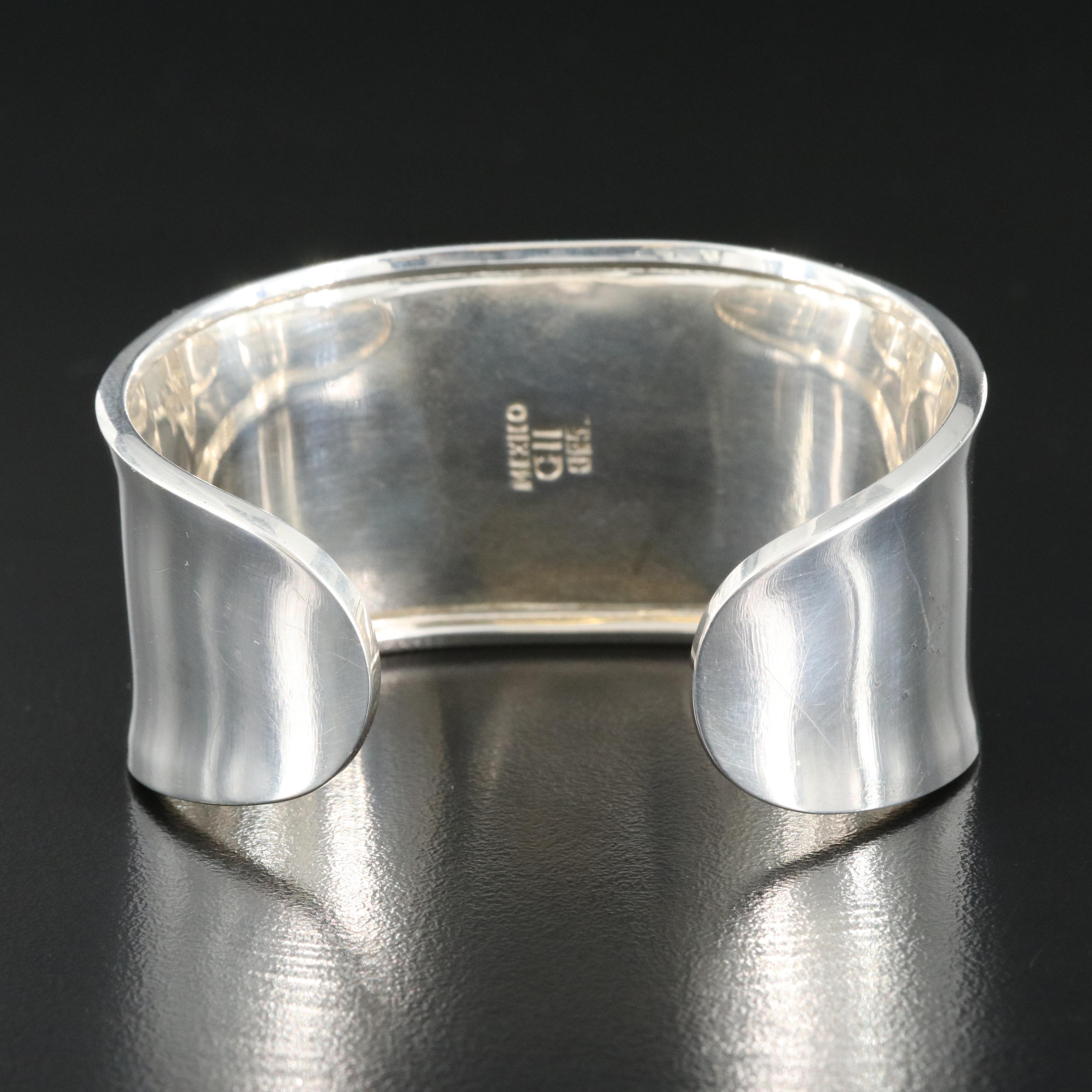 Mexican Sterling Carnelian Cuff