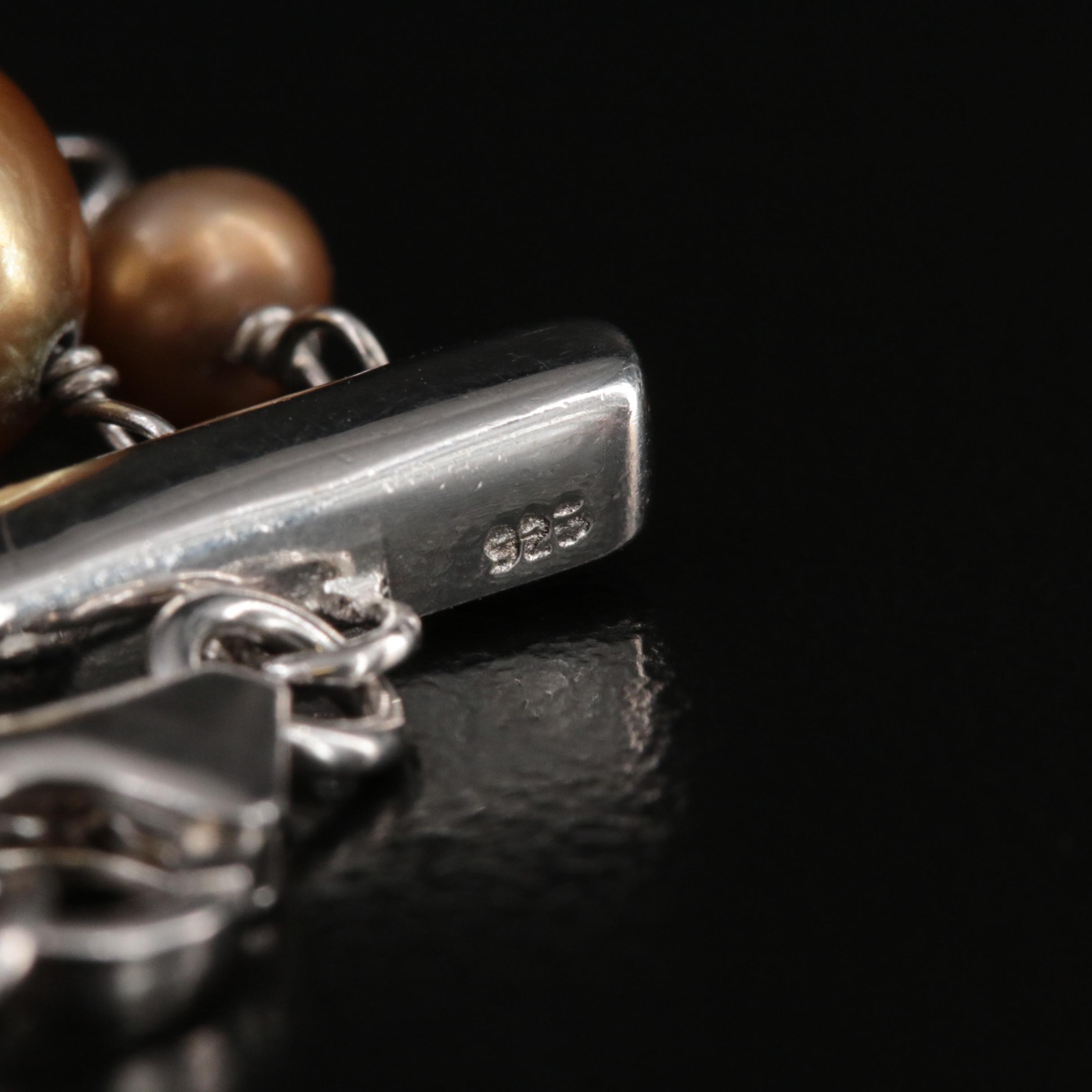 Sterling Pearl Multi-Strand Necklace