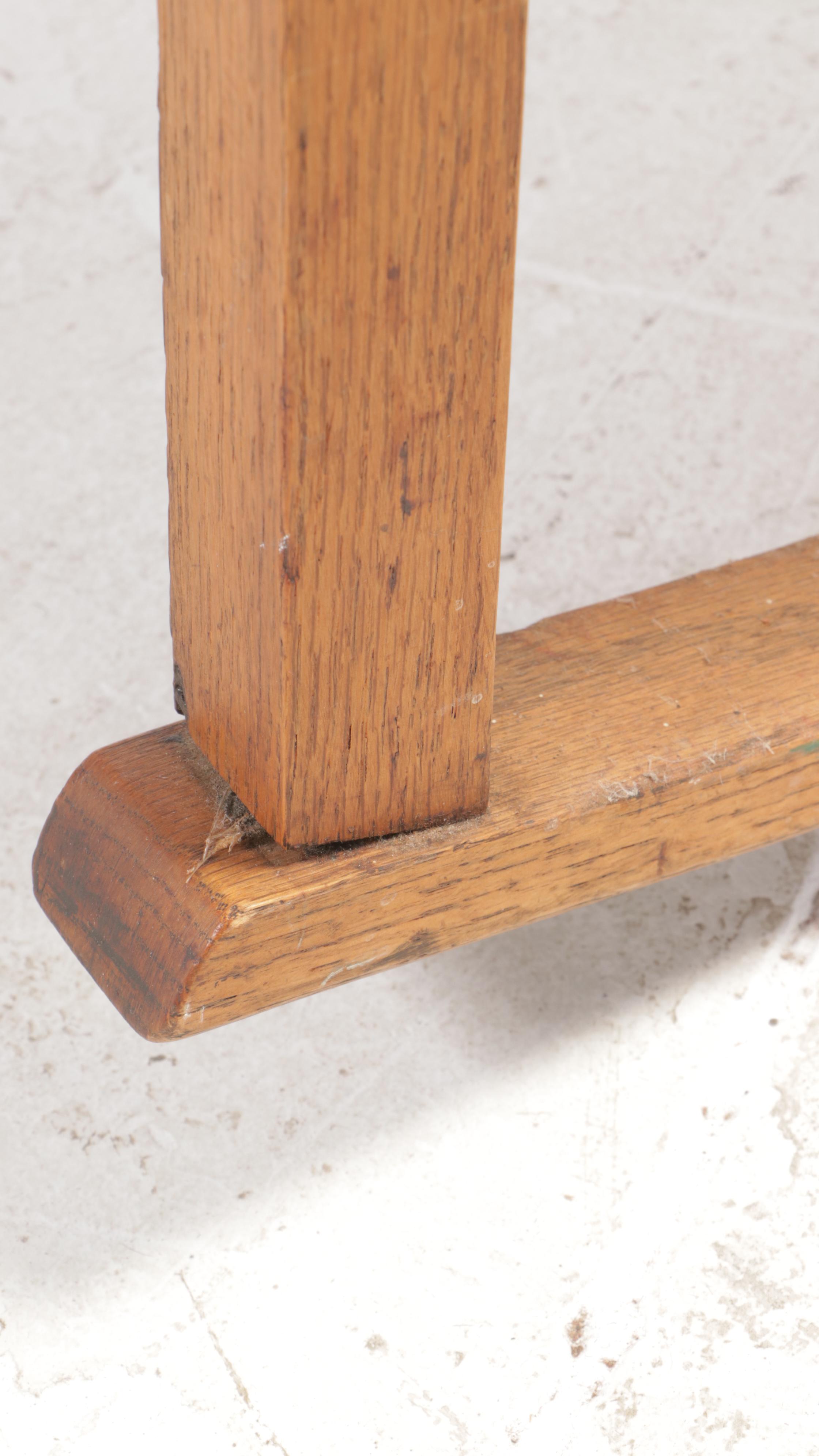 Arts and Crafts Oak Sewing Rocker, Early 20th Century