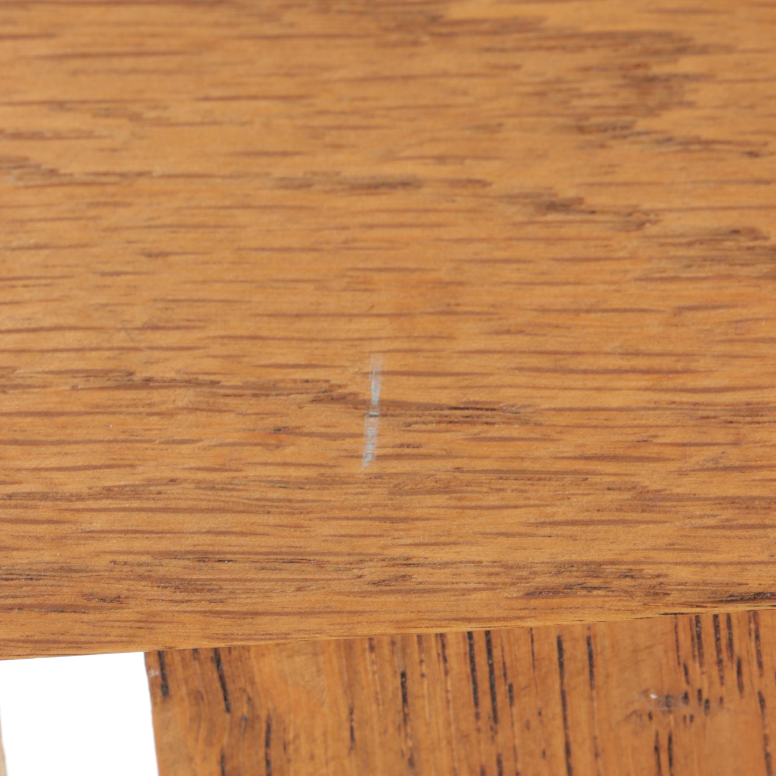 Arts and Crafts Oak Sewing Rocker, Early 20th Century