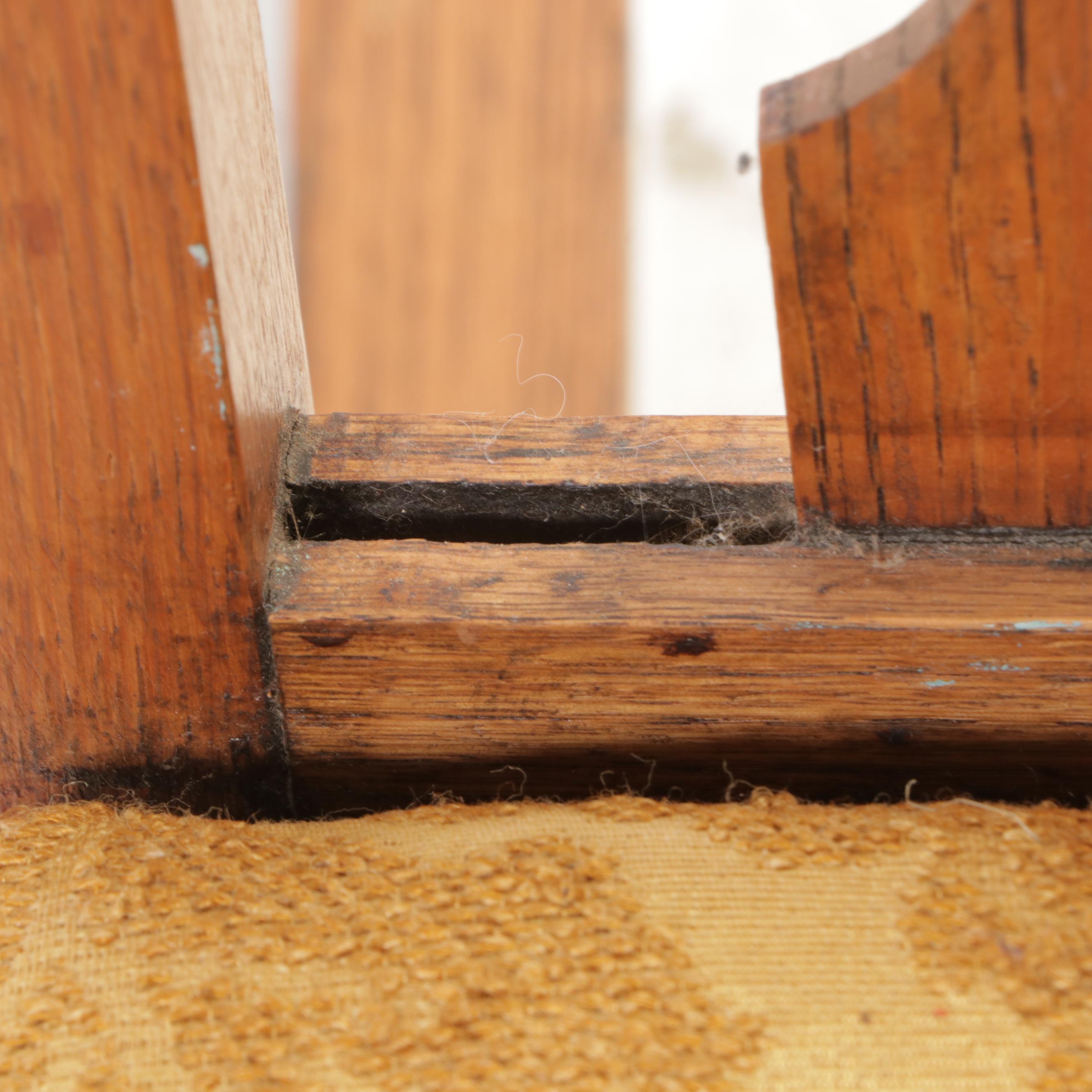 Arts and Crafts Oak Sewing Rocker, Early 20th Century