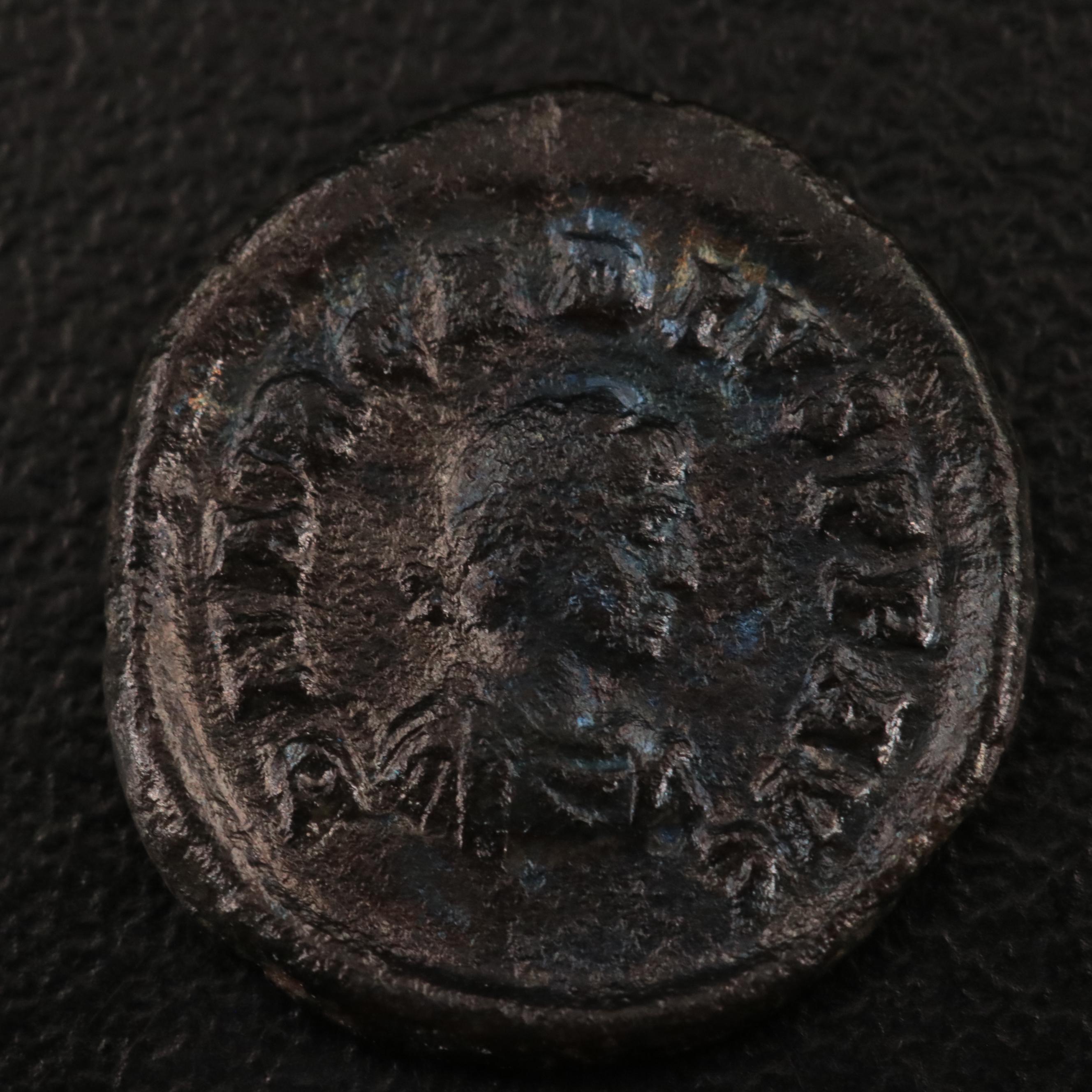 Ancient Roman Imperial Æ4 Coin of Arcadius, ca. 408 AD
