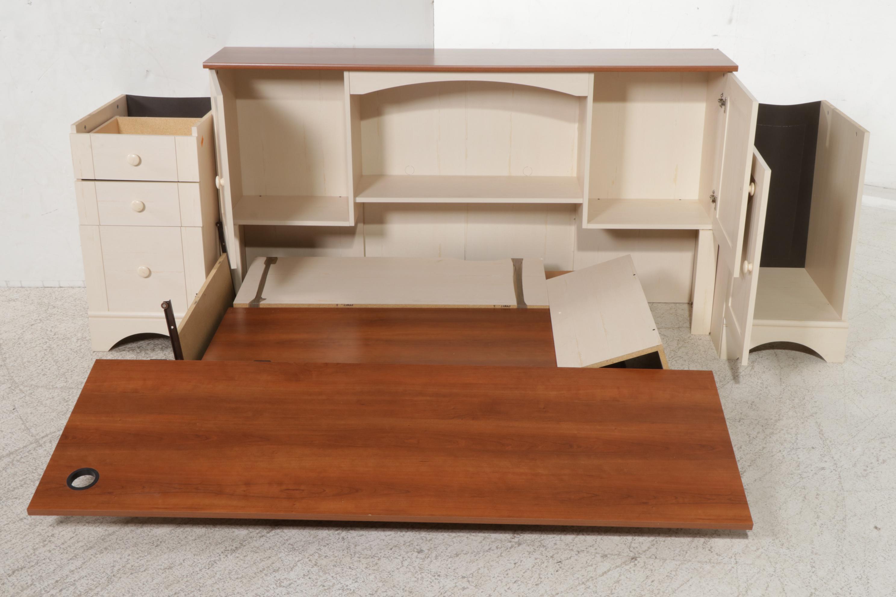Sauder Corner Desk and Hutch, Late 20th to 21st Century