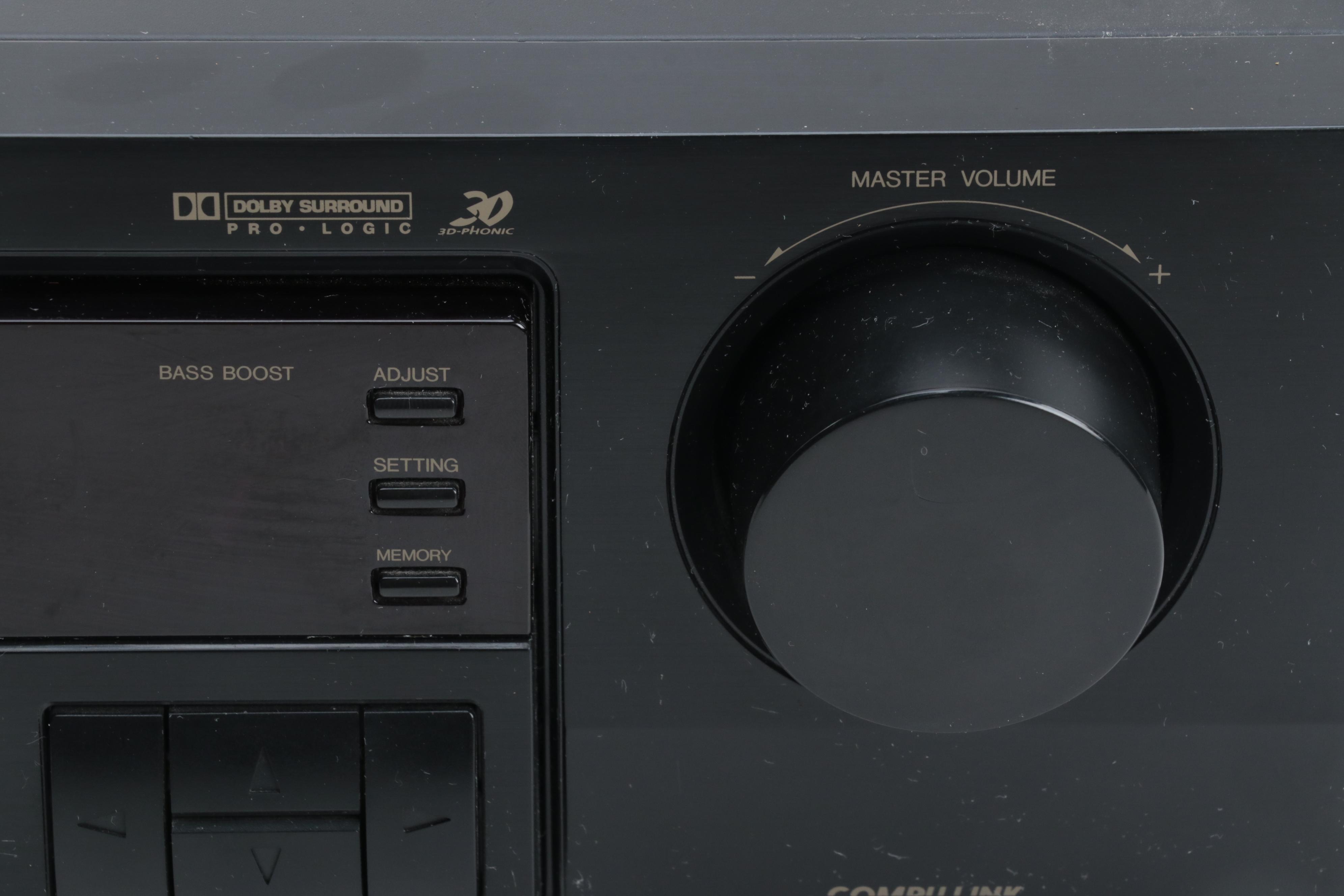 JVC Audio/Video Receiver with Sony 5-Disc CD Carousel, Late 20th Century