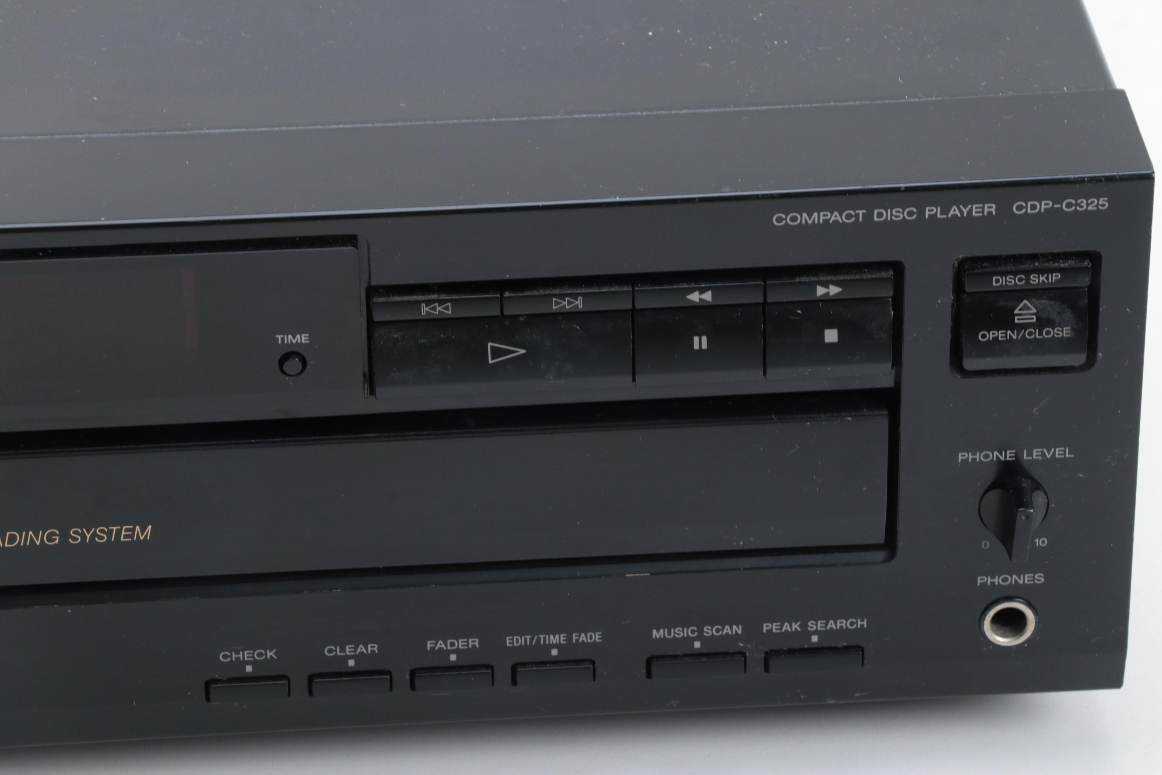 JVC Audio/Video Receiver with Sony 5-Disc CD Carousel, Late 20th Century
