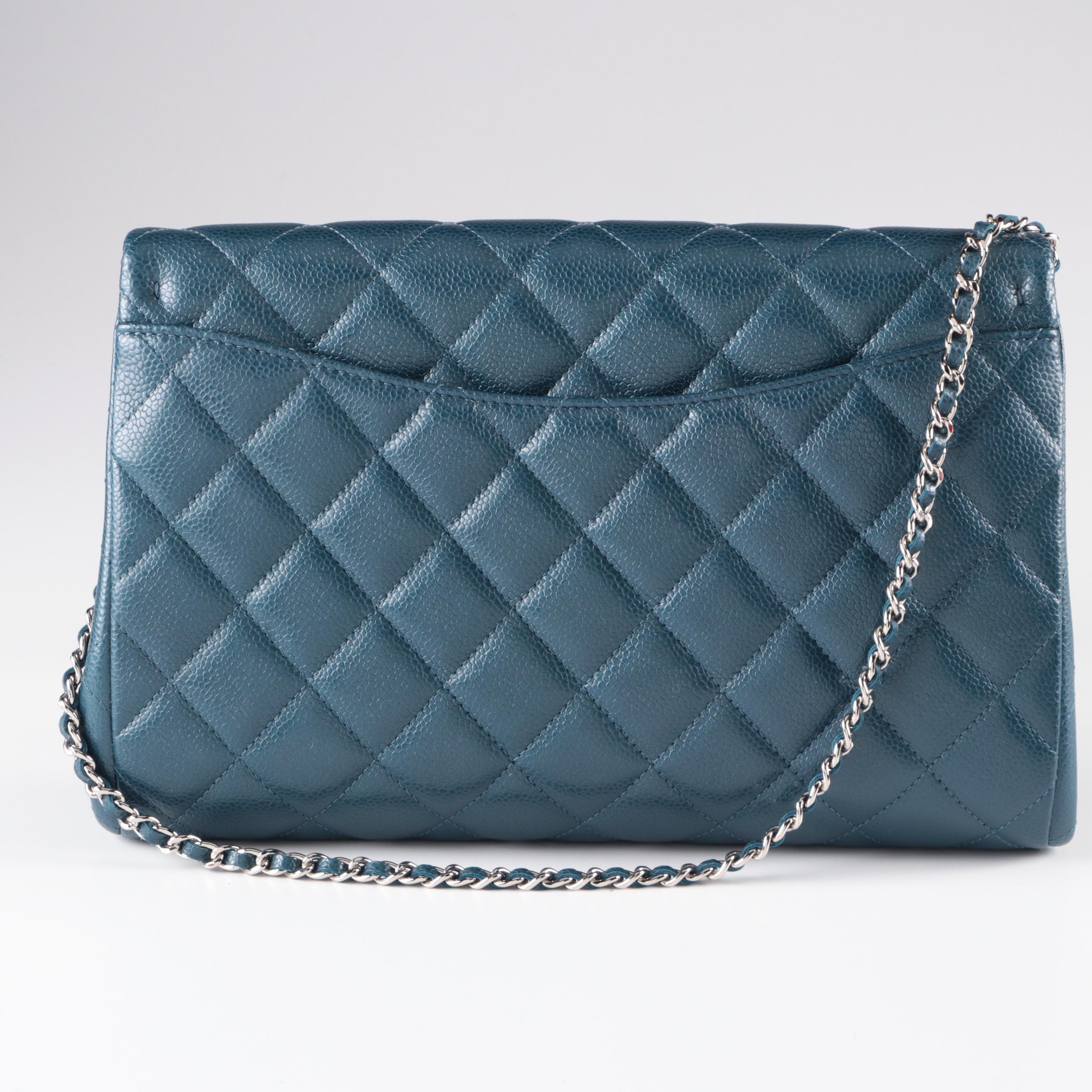 Chanel Clutch with Chain in Quilted Caviar Leather