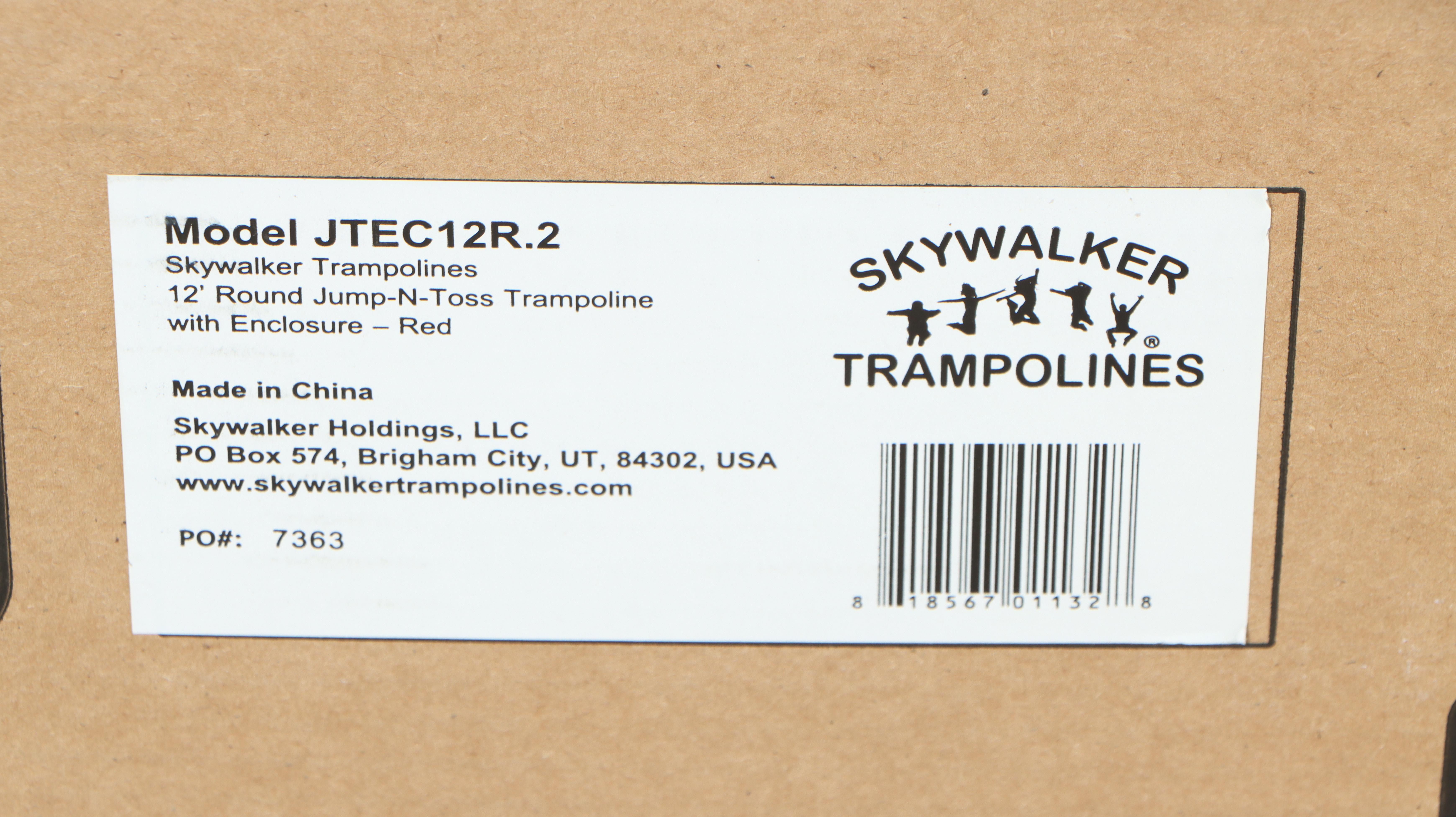 Skywalker Trampolines 12' Round Jump-N-Toss Trampoline with Enclosure