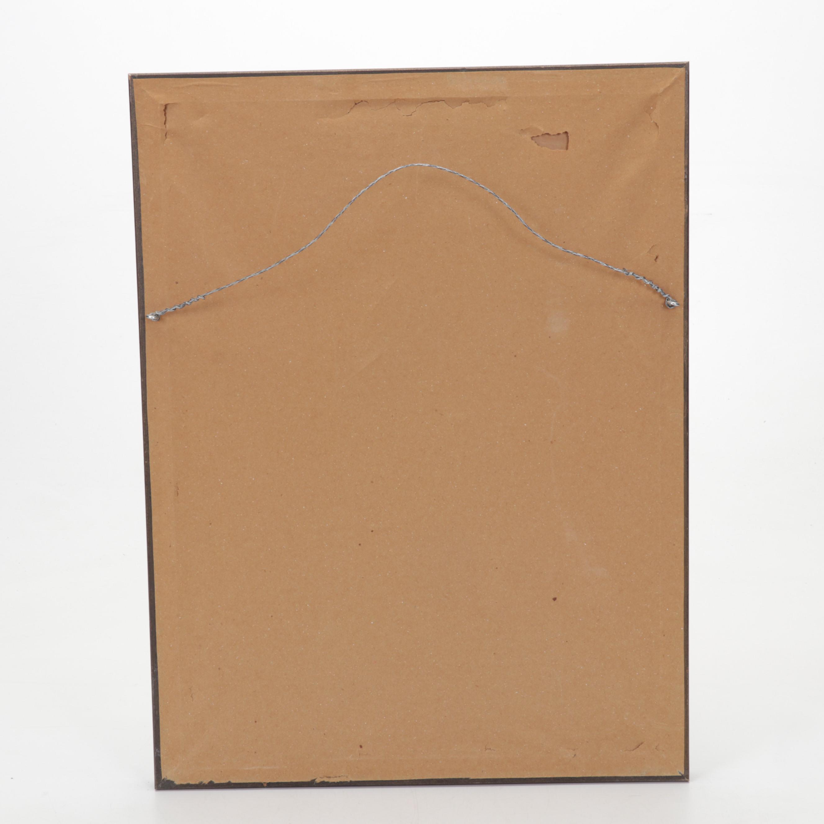 Landscape Etching "Delta Fog," 1972