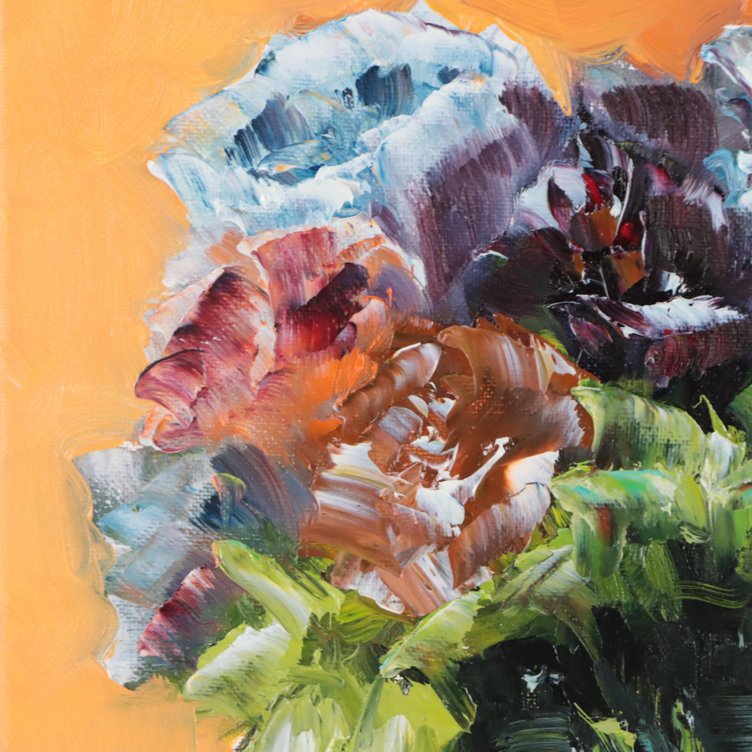 José M. Lima Floral Still Life Oil Painting, 2023