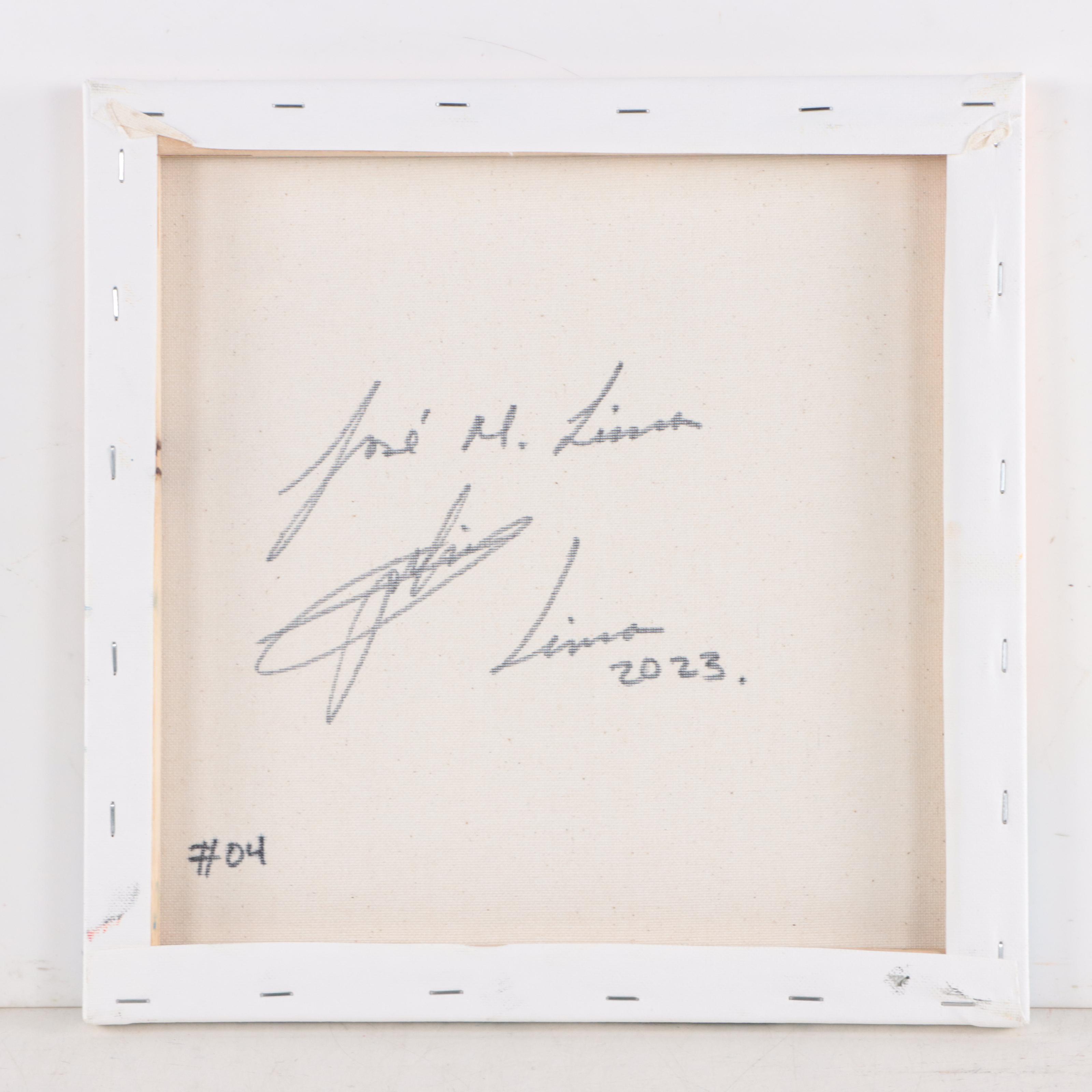 José M. Lima Floral Still Life Oil Painting, 2023